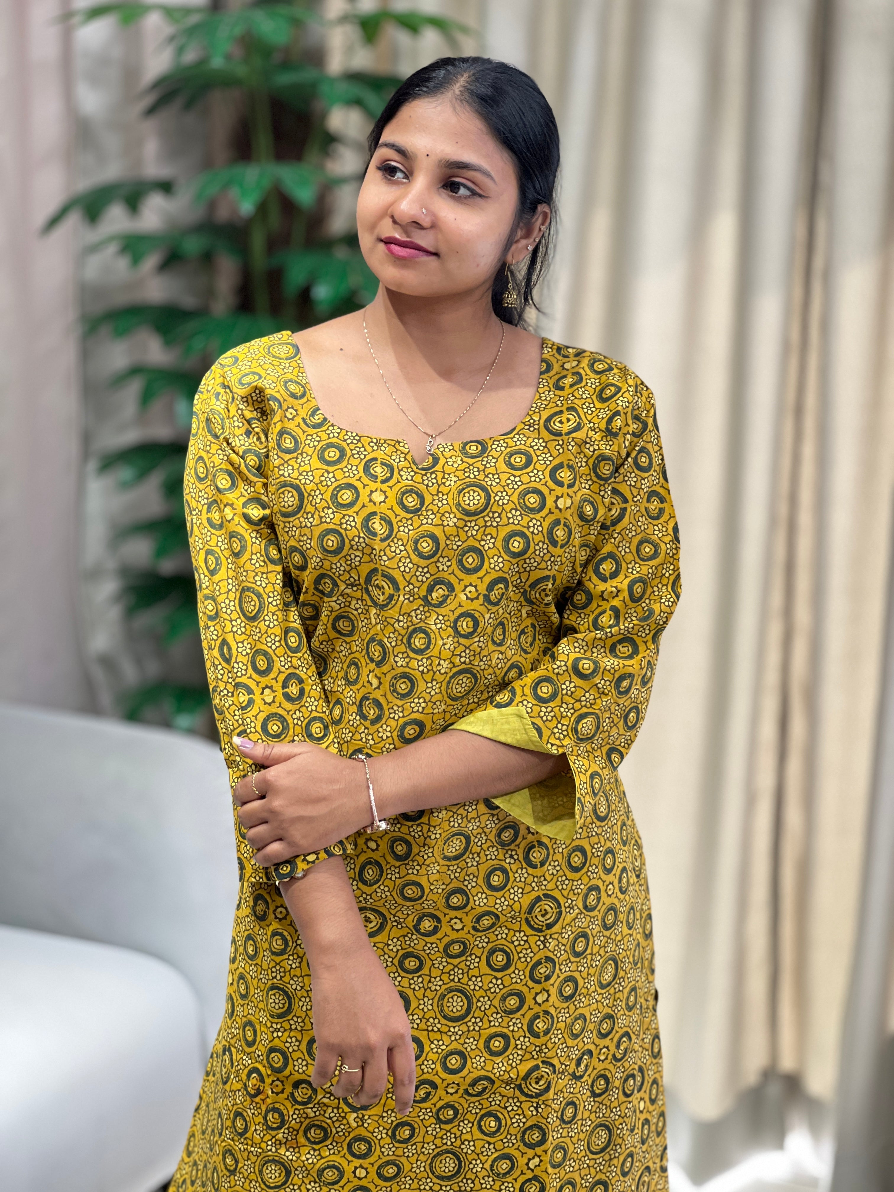 Printed Cotton Kurta | RMLA211