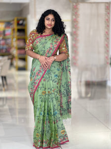 Jamdani Weaving Pattern Cotton Saree | RP596