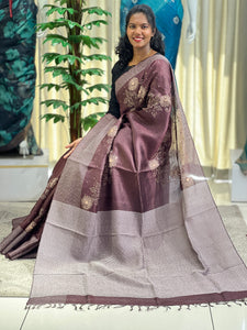 Kantha & Kesiya Weaved Tussar Saree | RGD710
