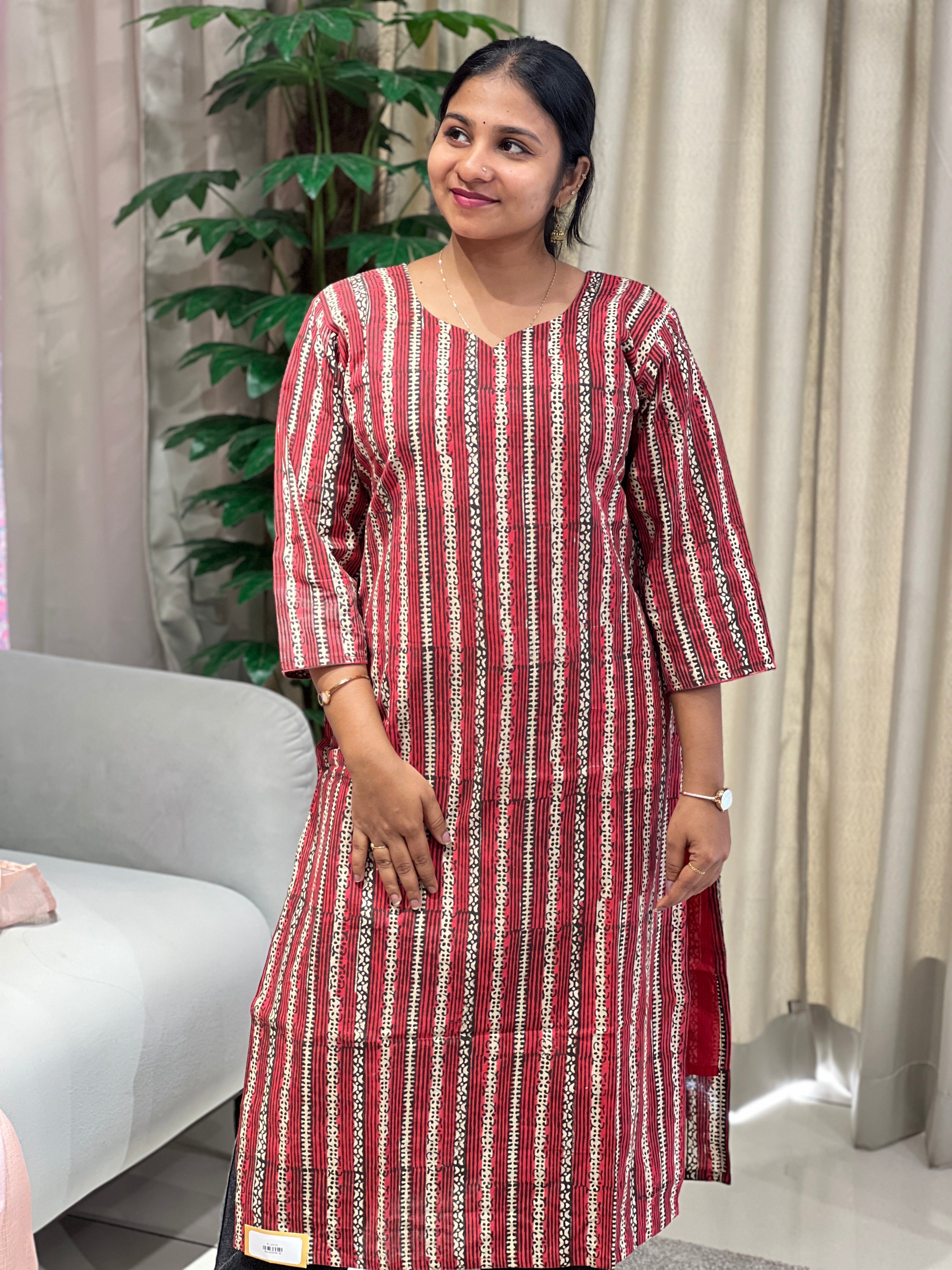 Printed Cotton Kurta | RMLA234