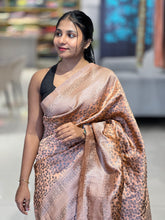 Black Yarns and Silver Zari Weaved Semi Silk Saree | HT148