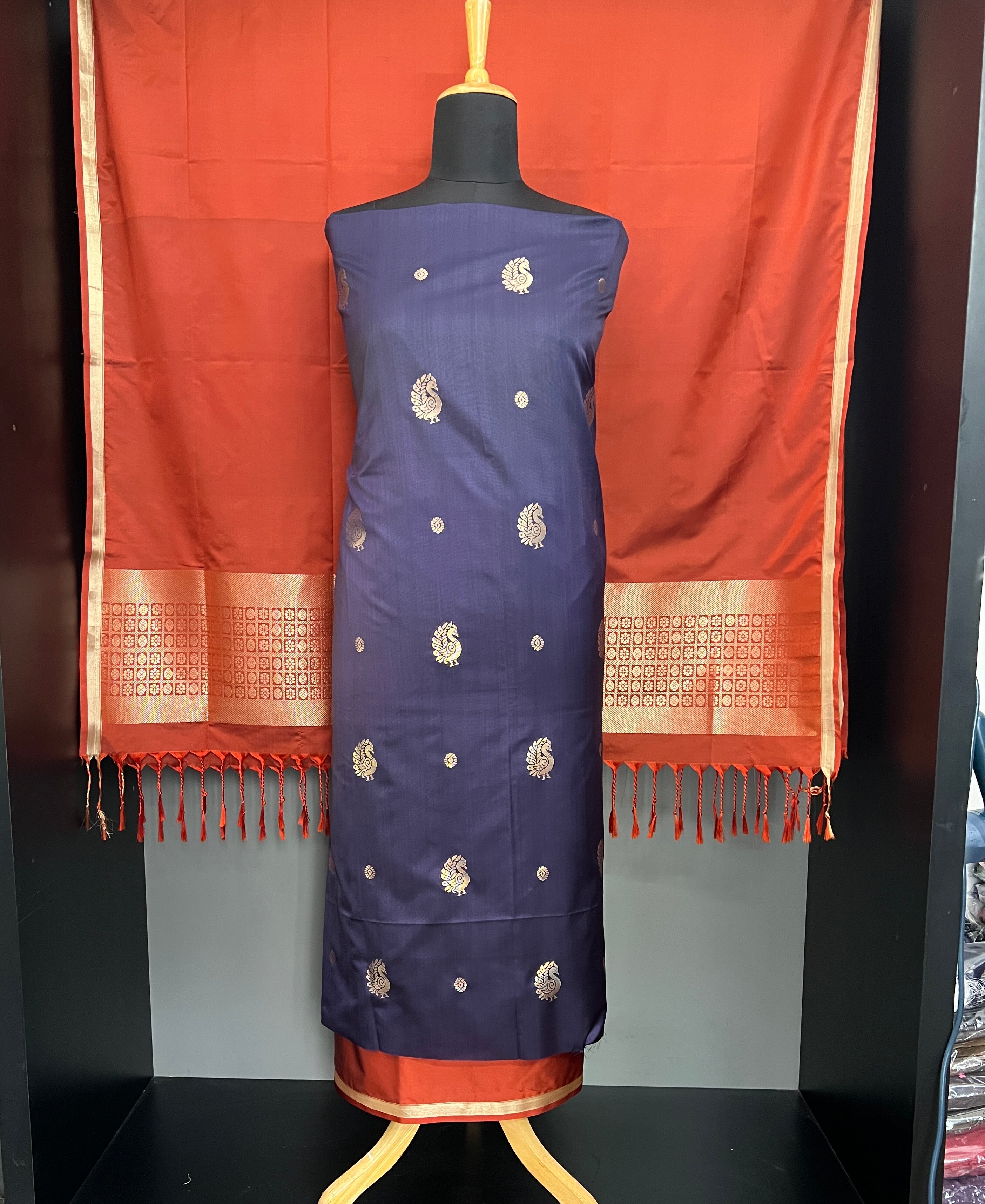 Contrast Color Soft Silk Salwar Sets | PST180
