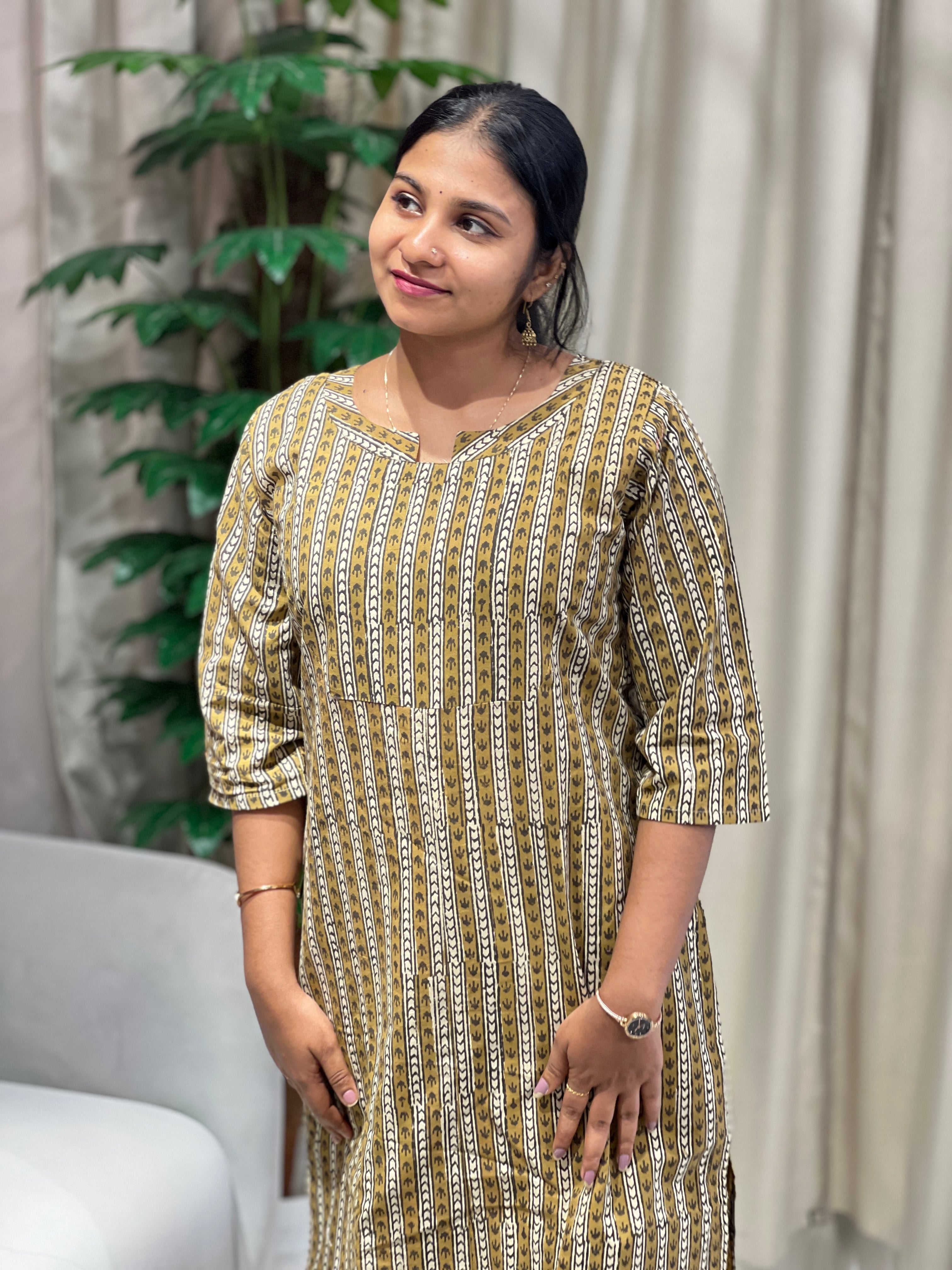 Printed Cotton Kurta | RMLA250