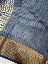Block Printed Chanderi Silk Saree | RGD507