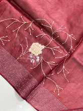 Thread Embroidery Pure Tussar Saree | RGD712