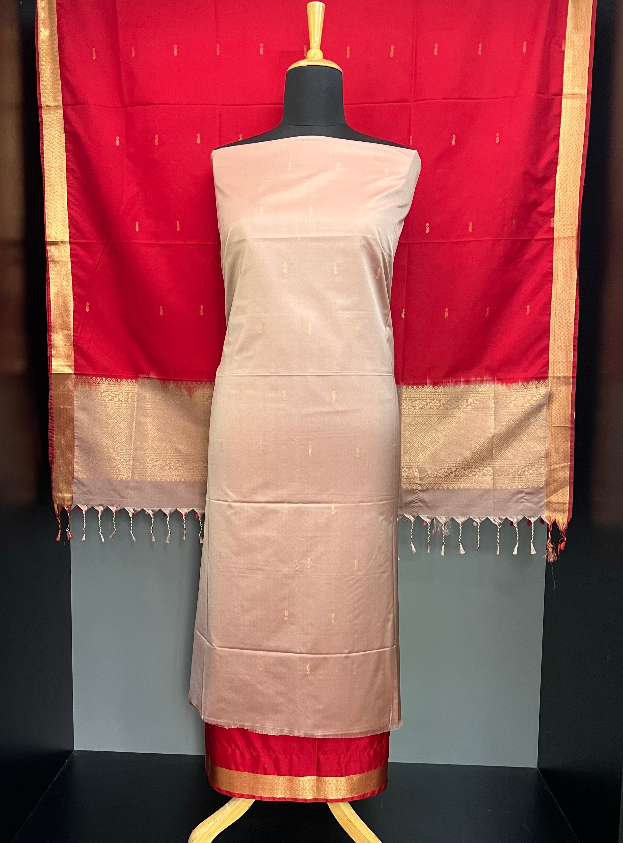 Contrast Color Soft Silk Salwar Sets | PST184
