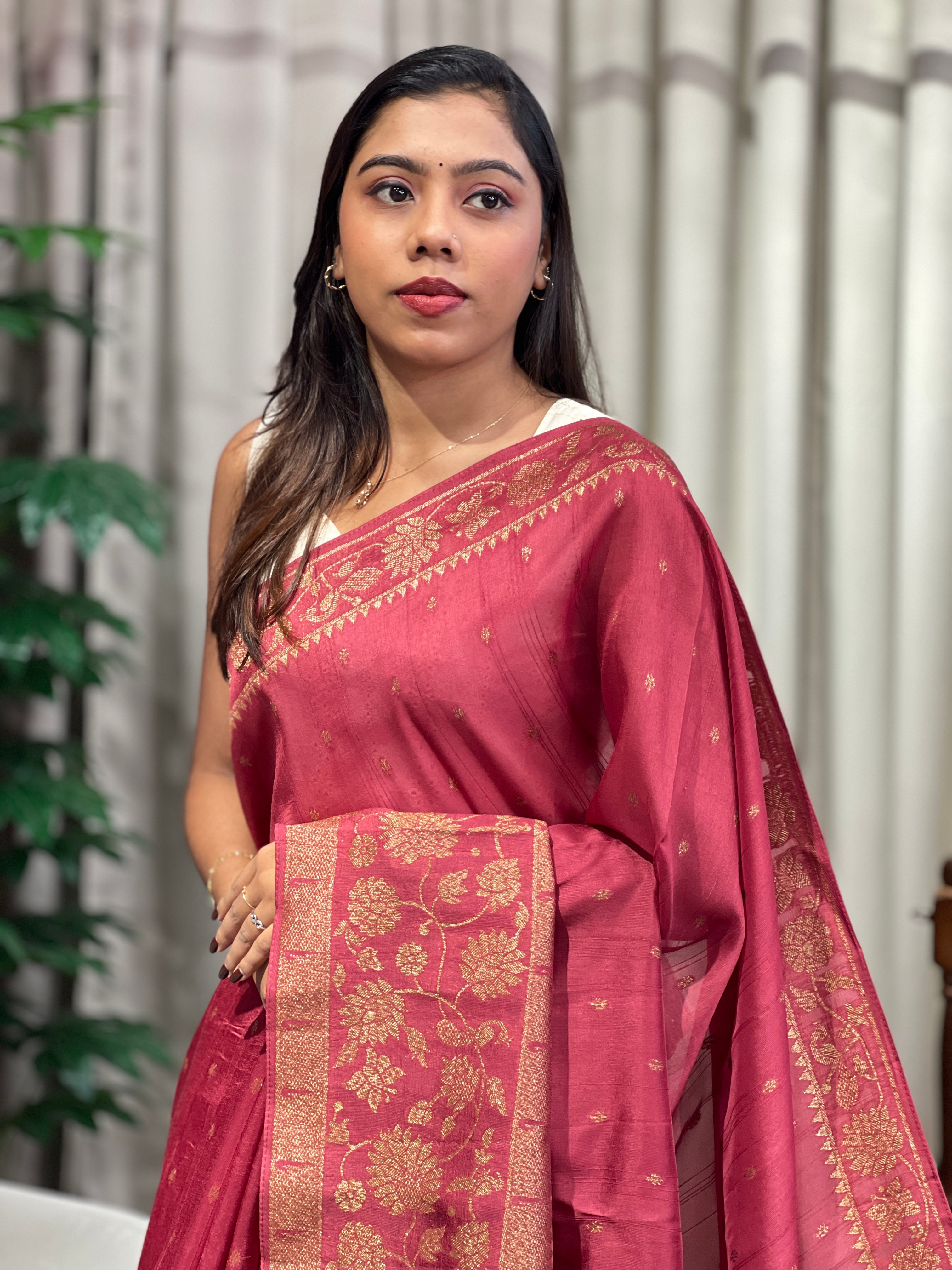 Banarasi Woven Semi Tussar Saree | YNG1222