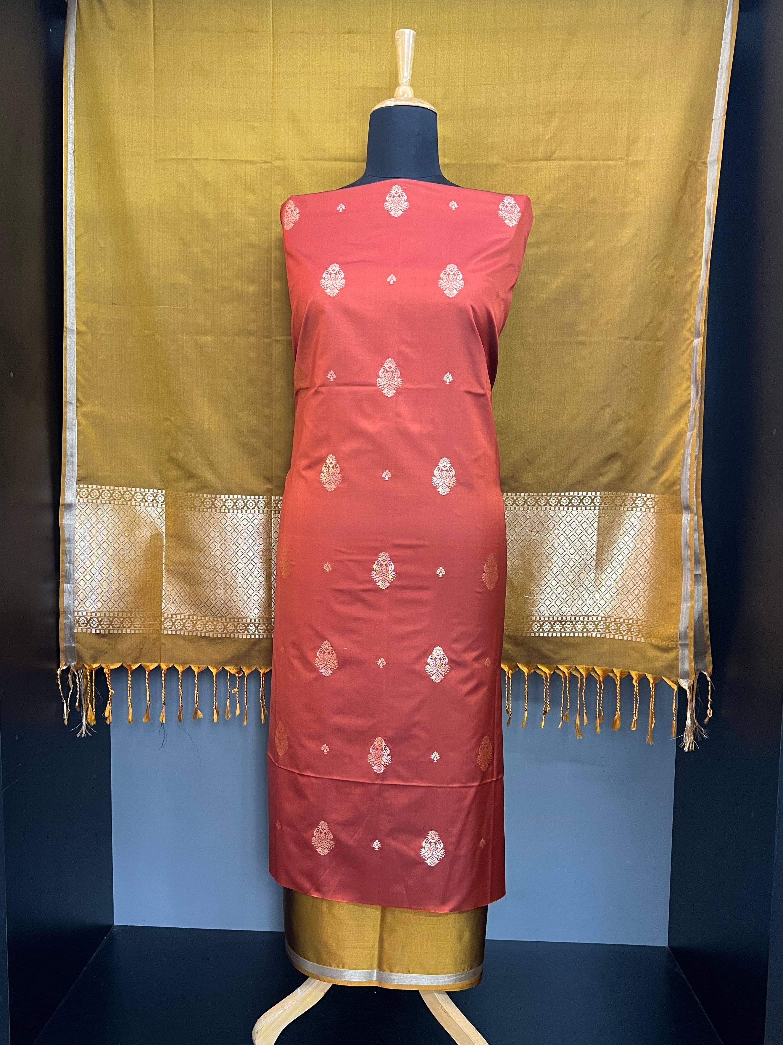 Contrast Color Soft Silk Salwar Sets | PST186