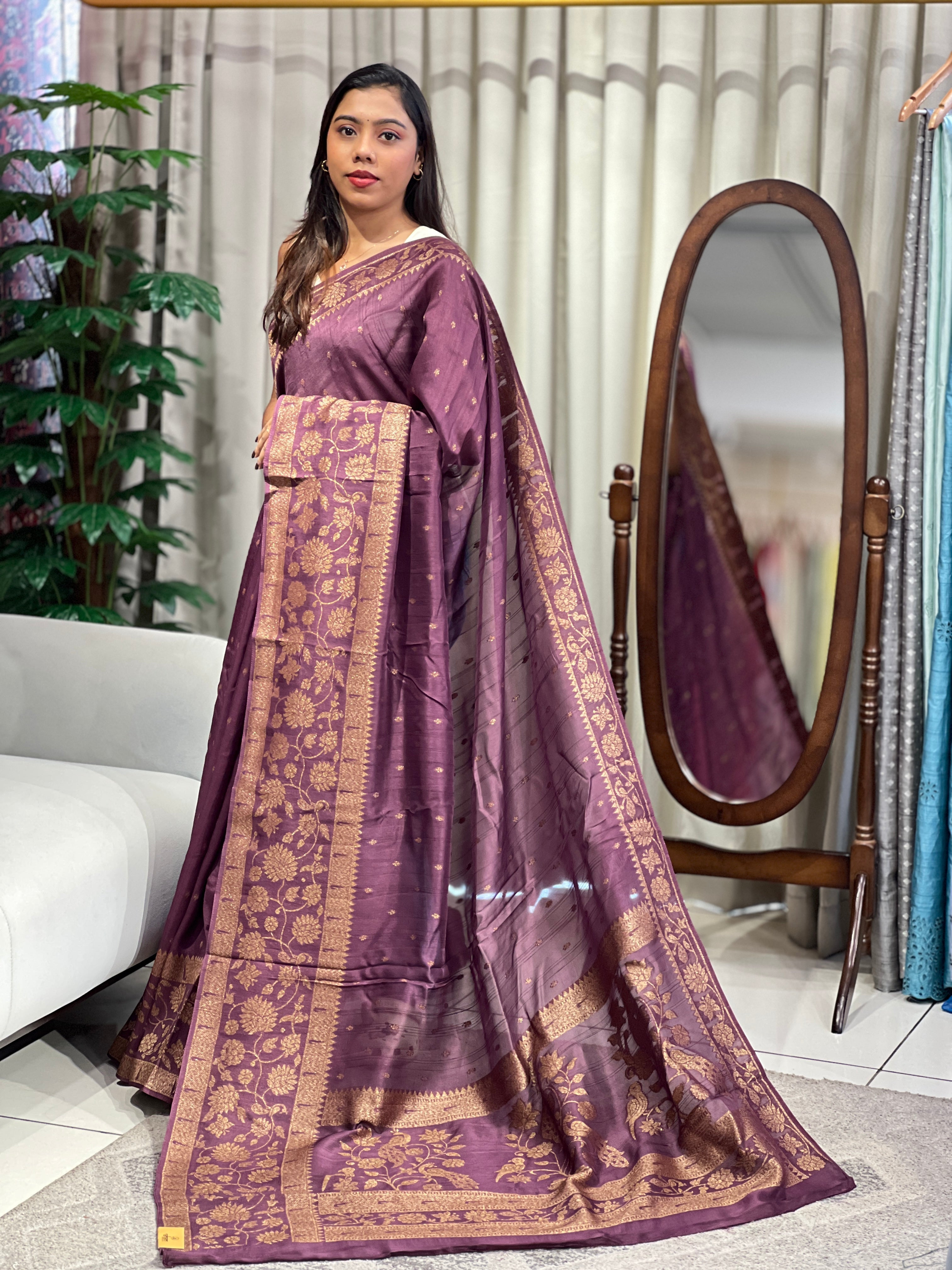 Banarasi Woven Semi Tussar Saree | YNG1219