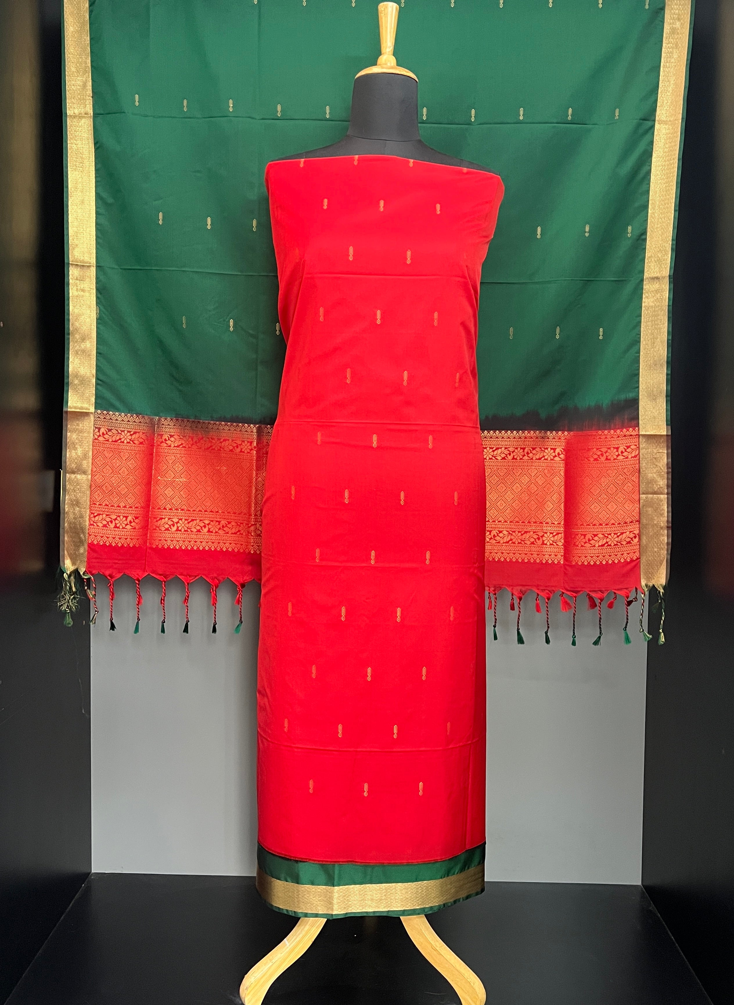 Contrast Color Soft Silk Salwar Sets | PST188