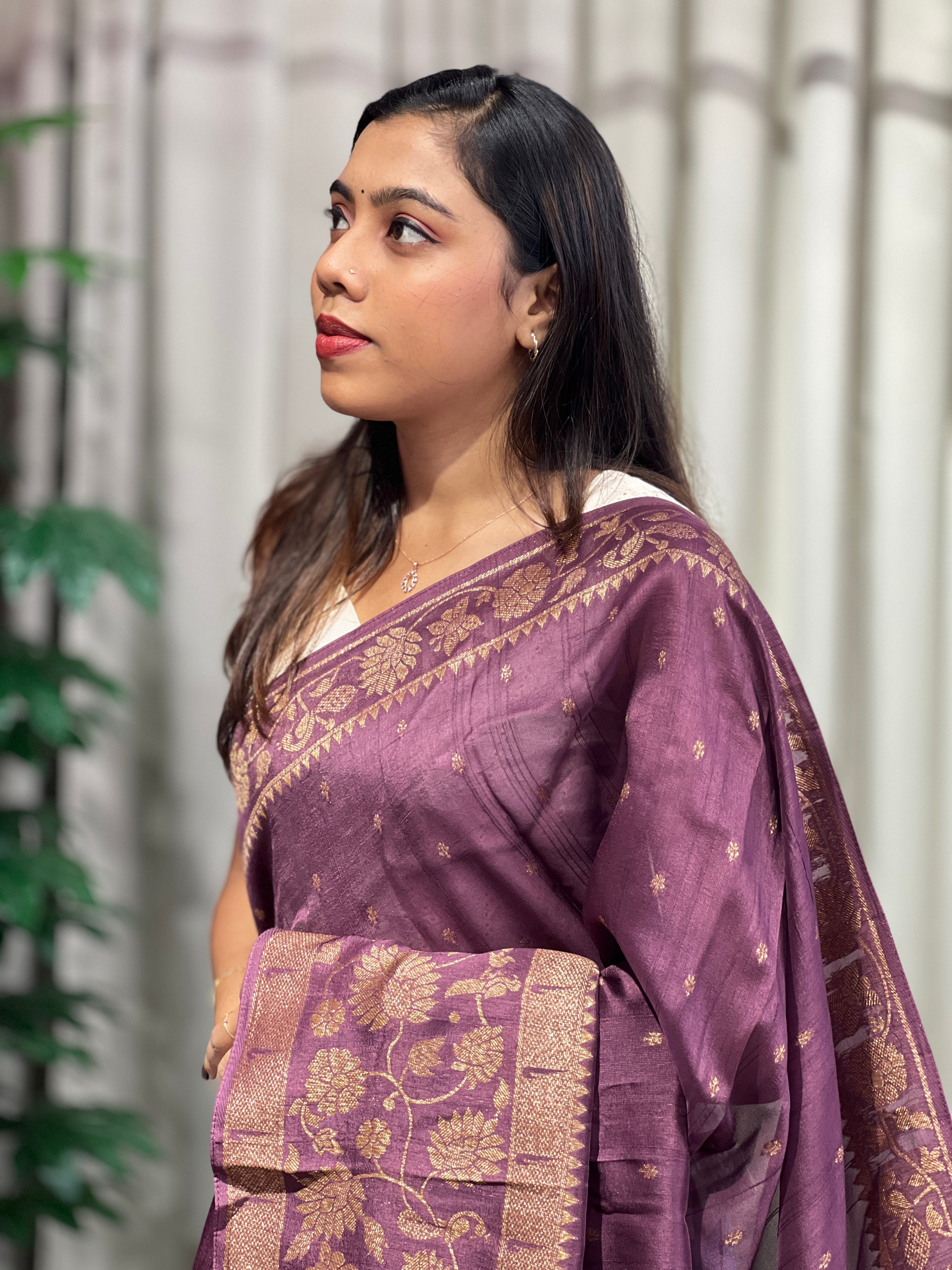 Banarasi Woven Semi Tussar Saree | YNG1219