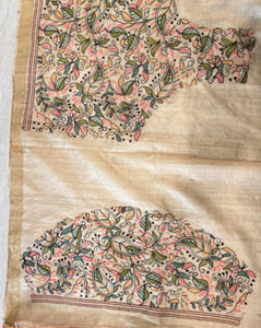 Machine Embroidery Pure Tussar Saree | RGD701