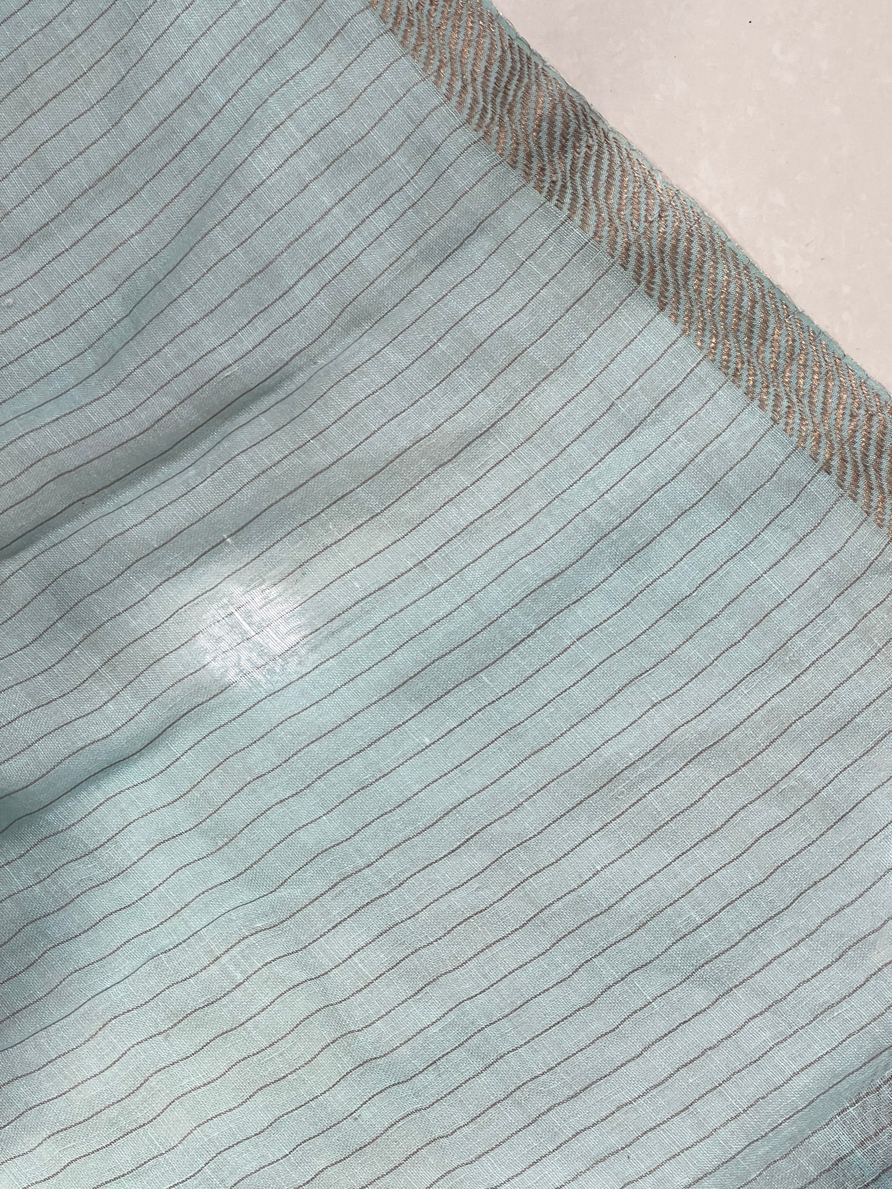 Floral Digital Printed Pure Linen Saree | RGD699