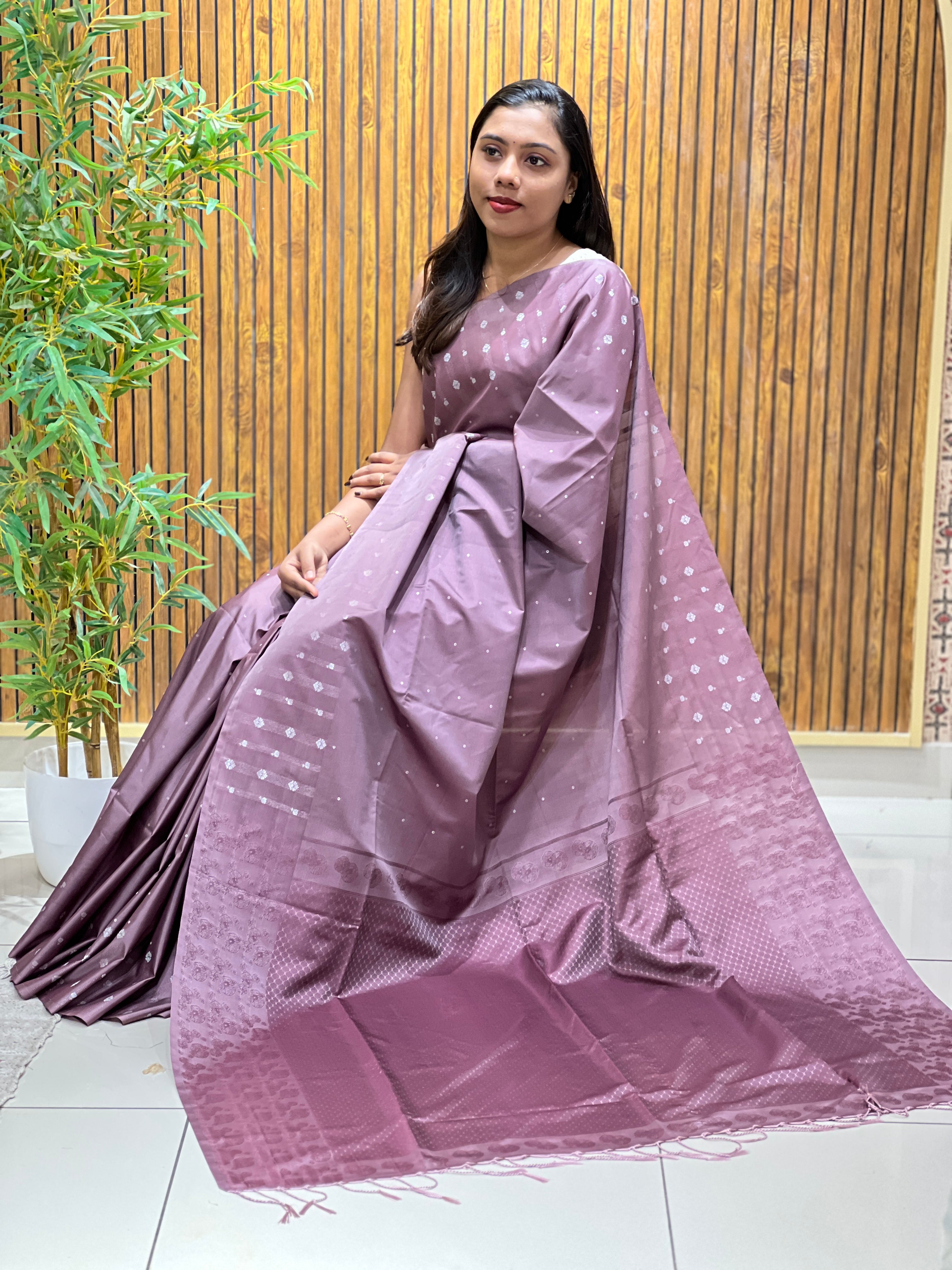Zari Weaved Semi Soft Silk Saree | RTD132