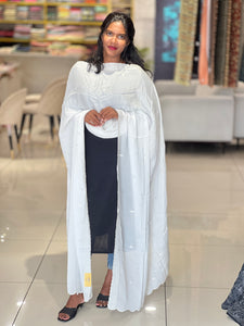 Machine Embroidery Detailed Crushed Tissue Dupatta | SNT105