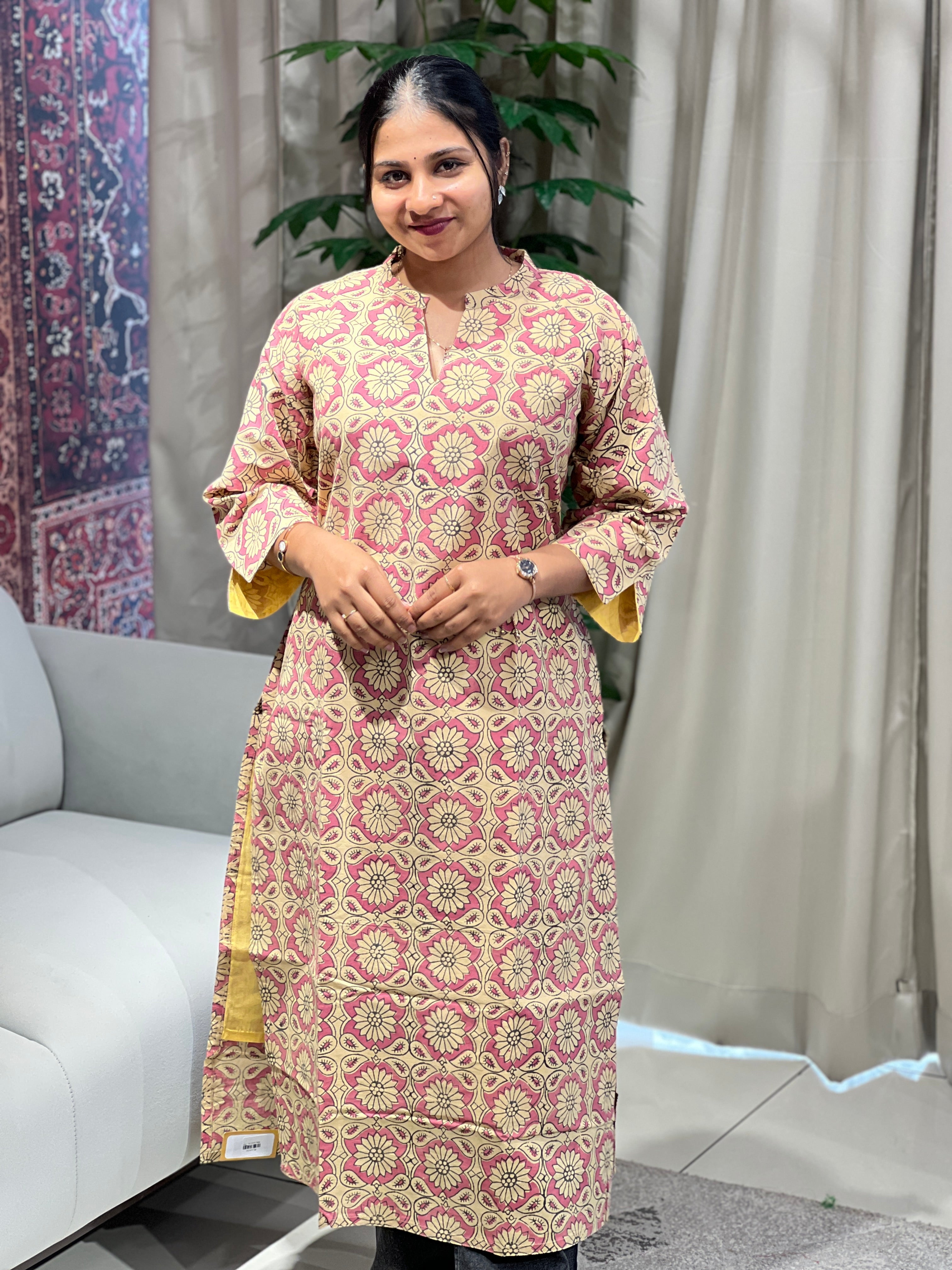 Printed Cotton Kurta | RMLA243