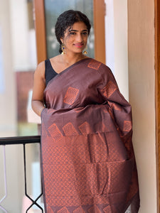 Geometrical pattern With Semi Silk Saree |KRK283