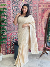 Printed Pattern Semi Tussar Saree | SVF179