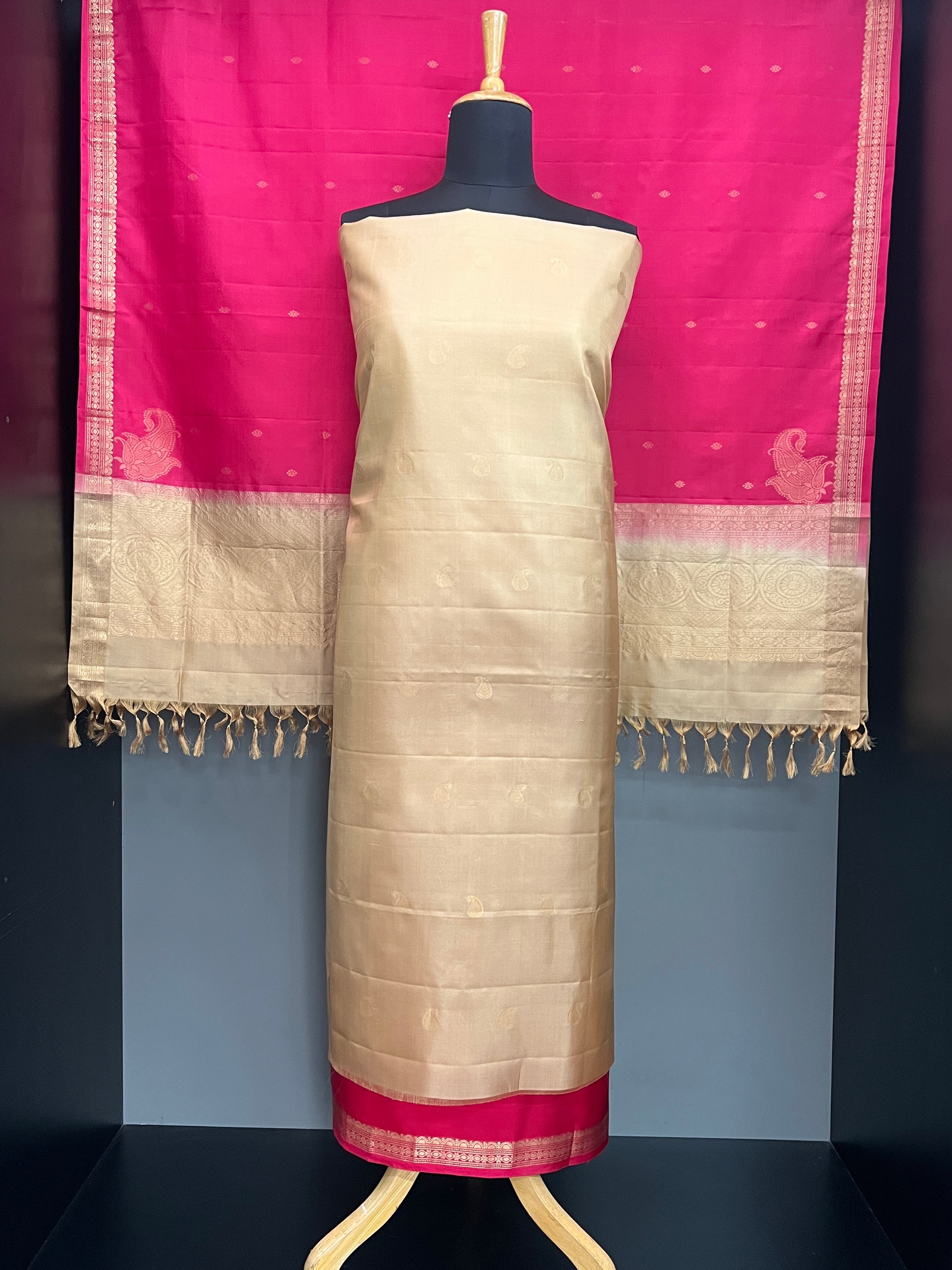 Contrast Color Soft Silk Salwar Sets | PST178