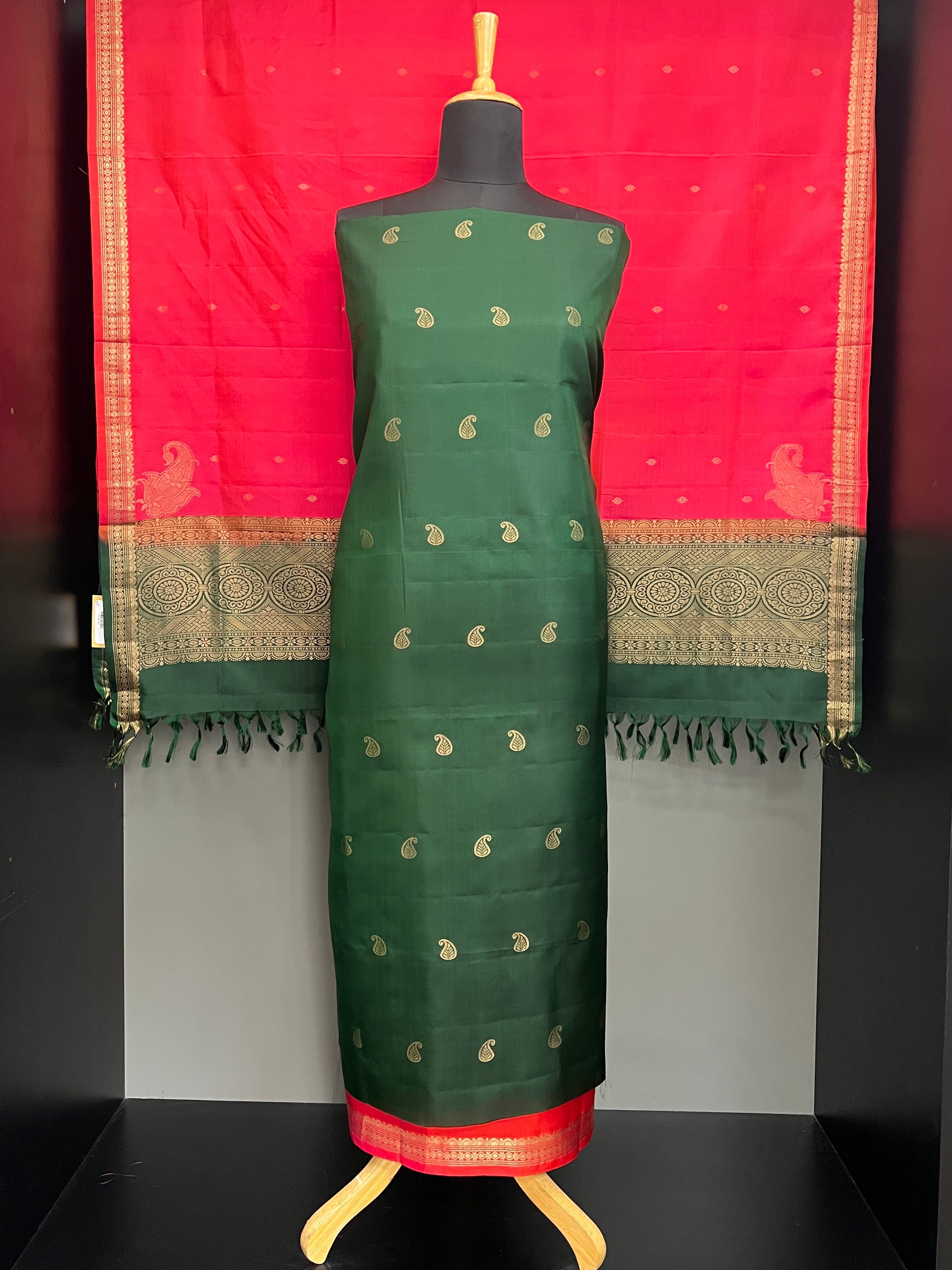 Contrast Color Soft Silk Salwar Sets | PST179