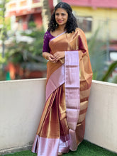 Antique Golden Zari Weaving Tissue Saree | NN127