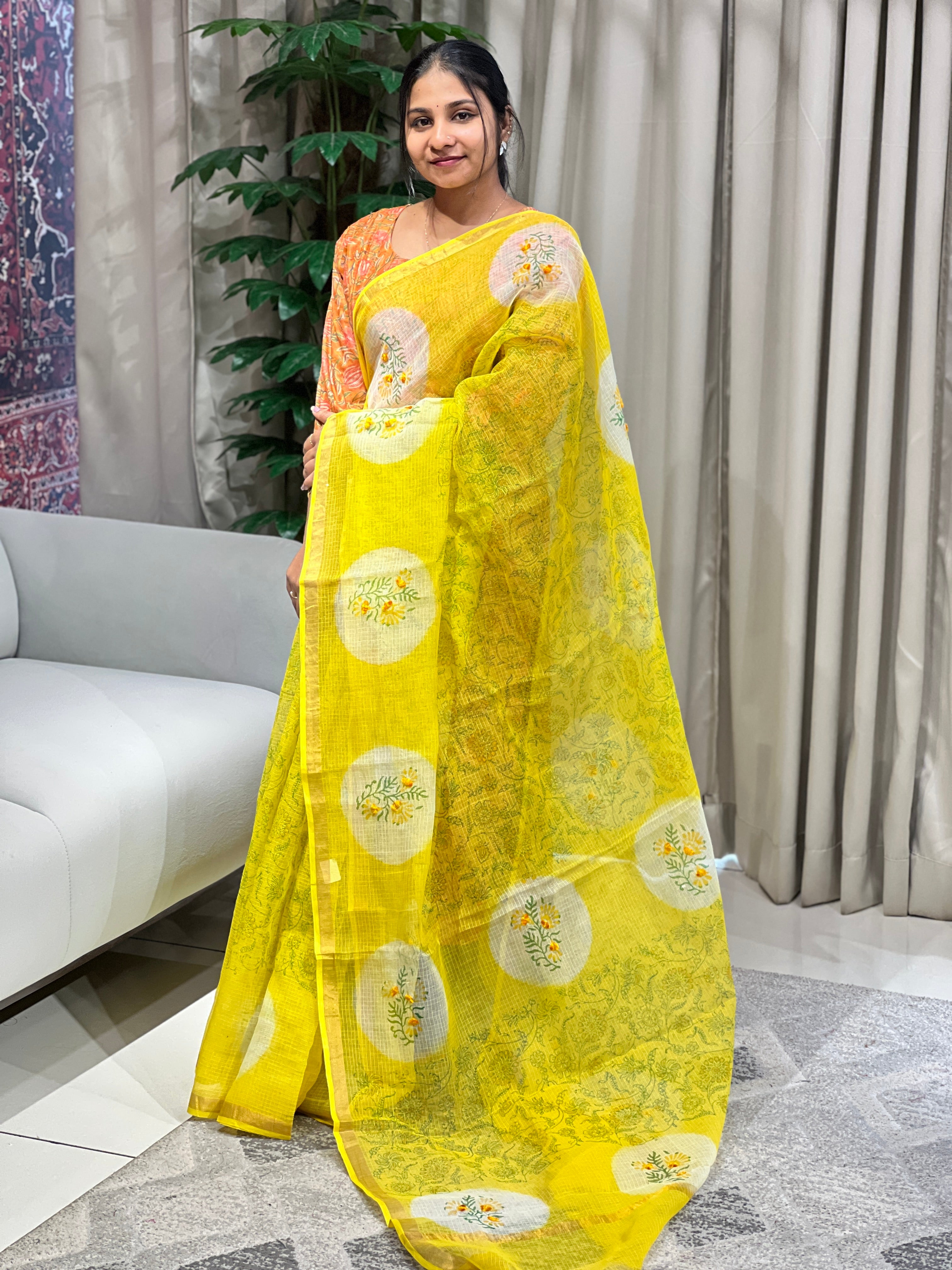 Screen Printed Kota Saree | NRK164