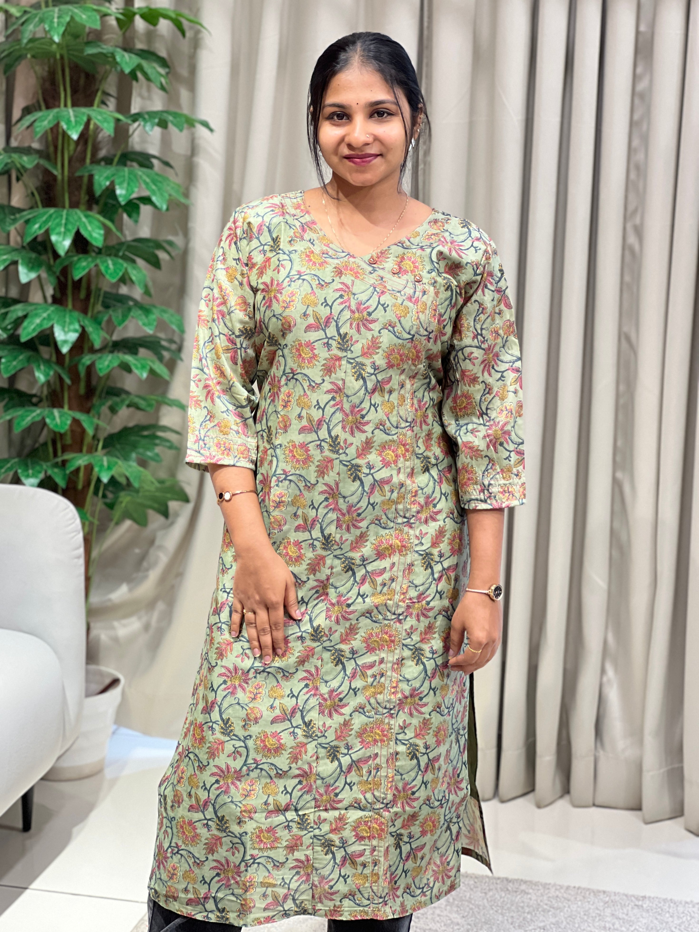 Printed Cotton Kurta | RMLA264