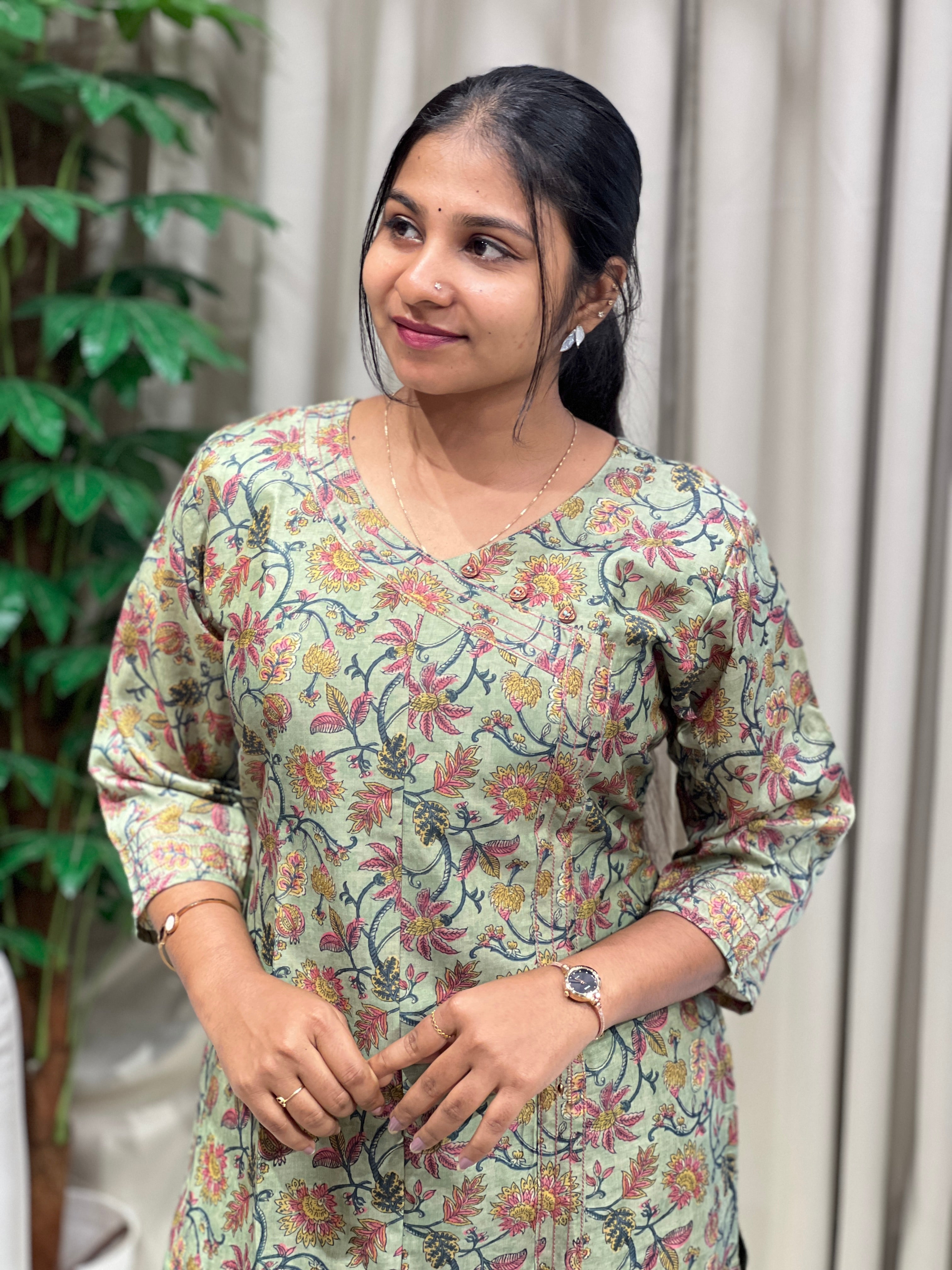 Printed Cotton Kurta | RMLA264