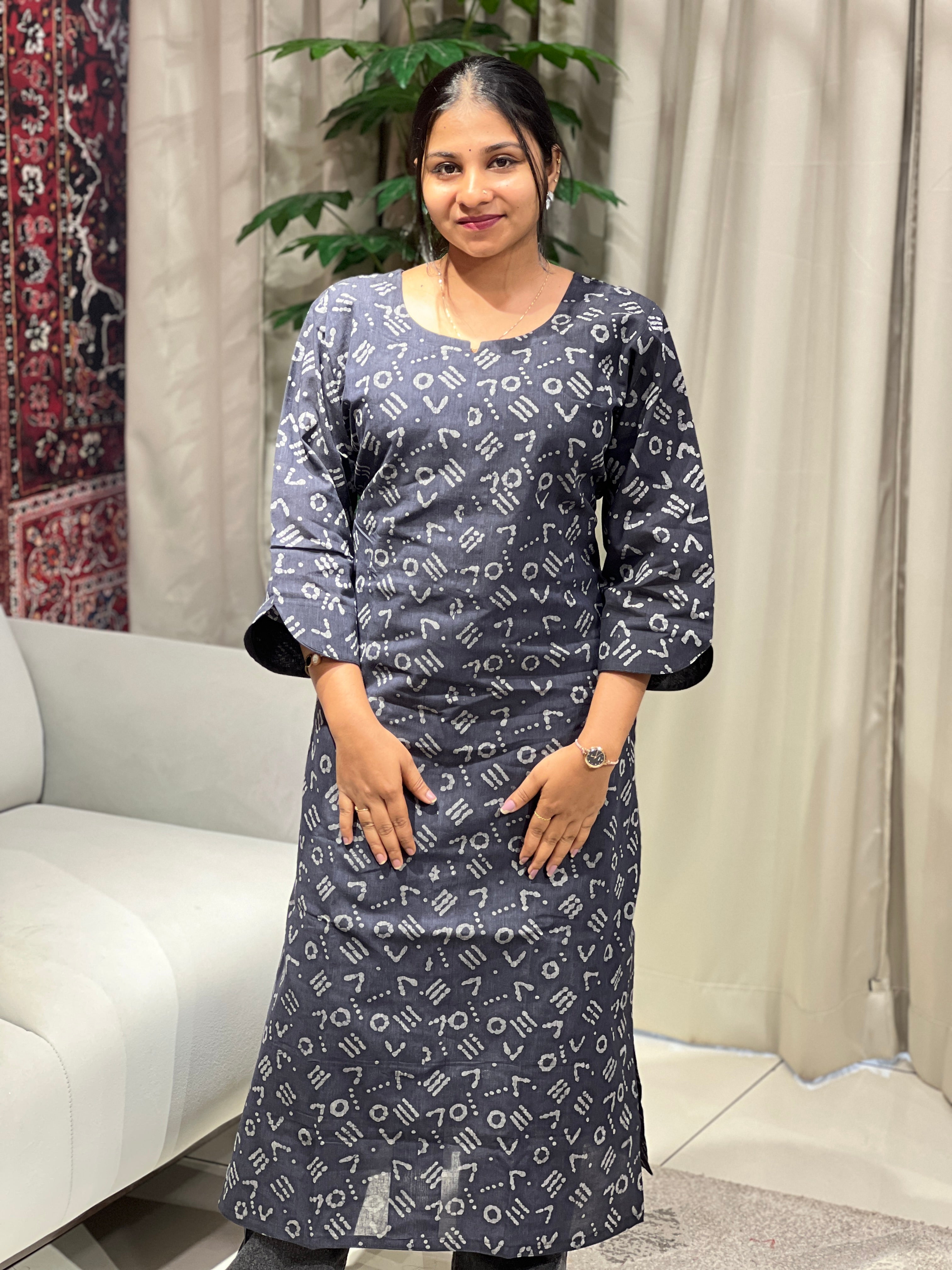 Printed Cotton Kurta | RMLA200