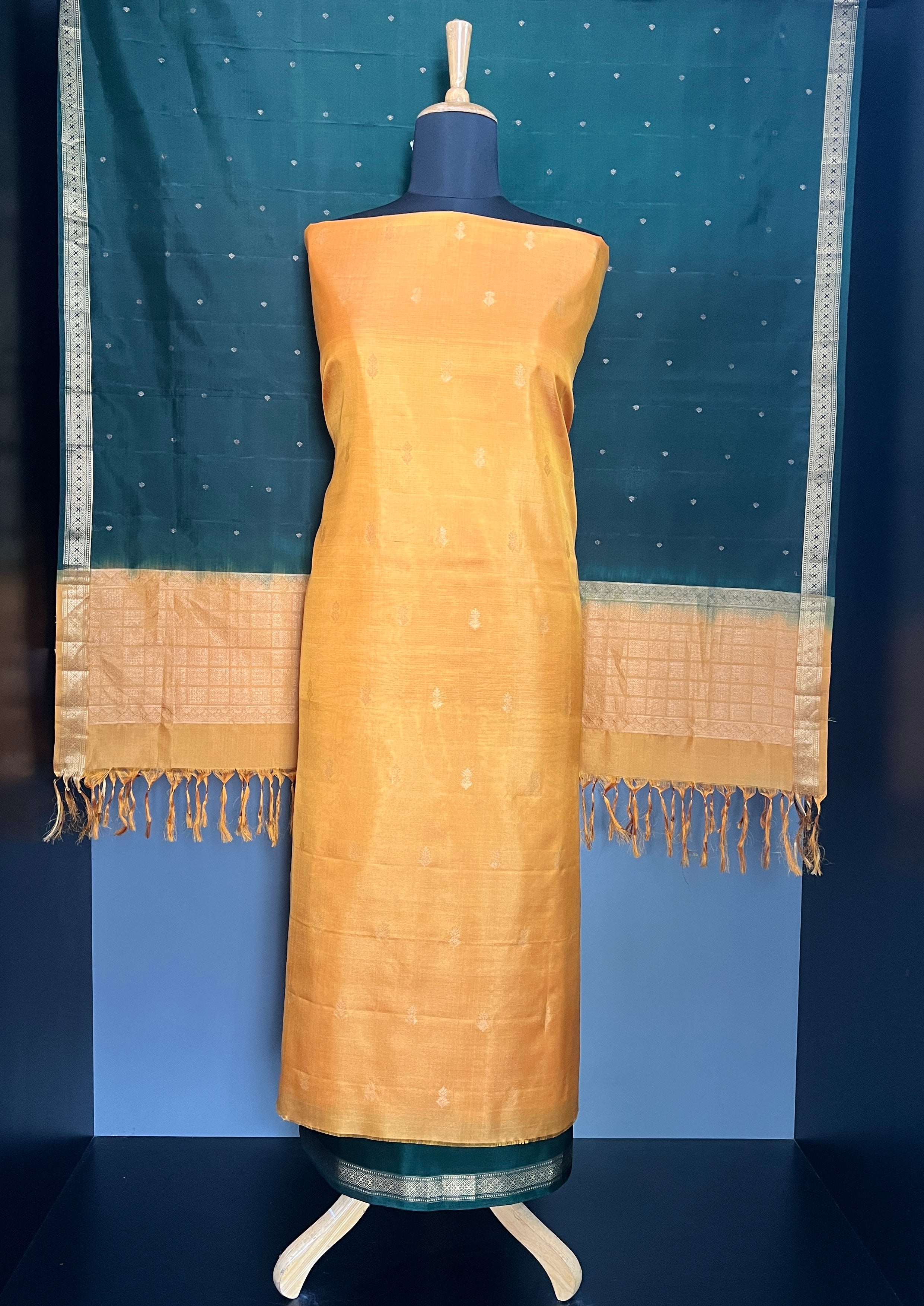 Contrast Color Soft Silk Salwar Sets | PST155