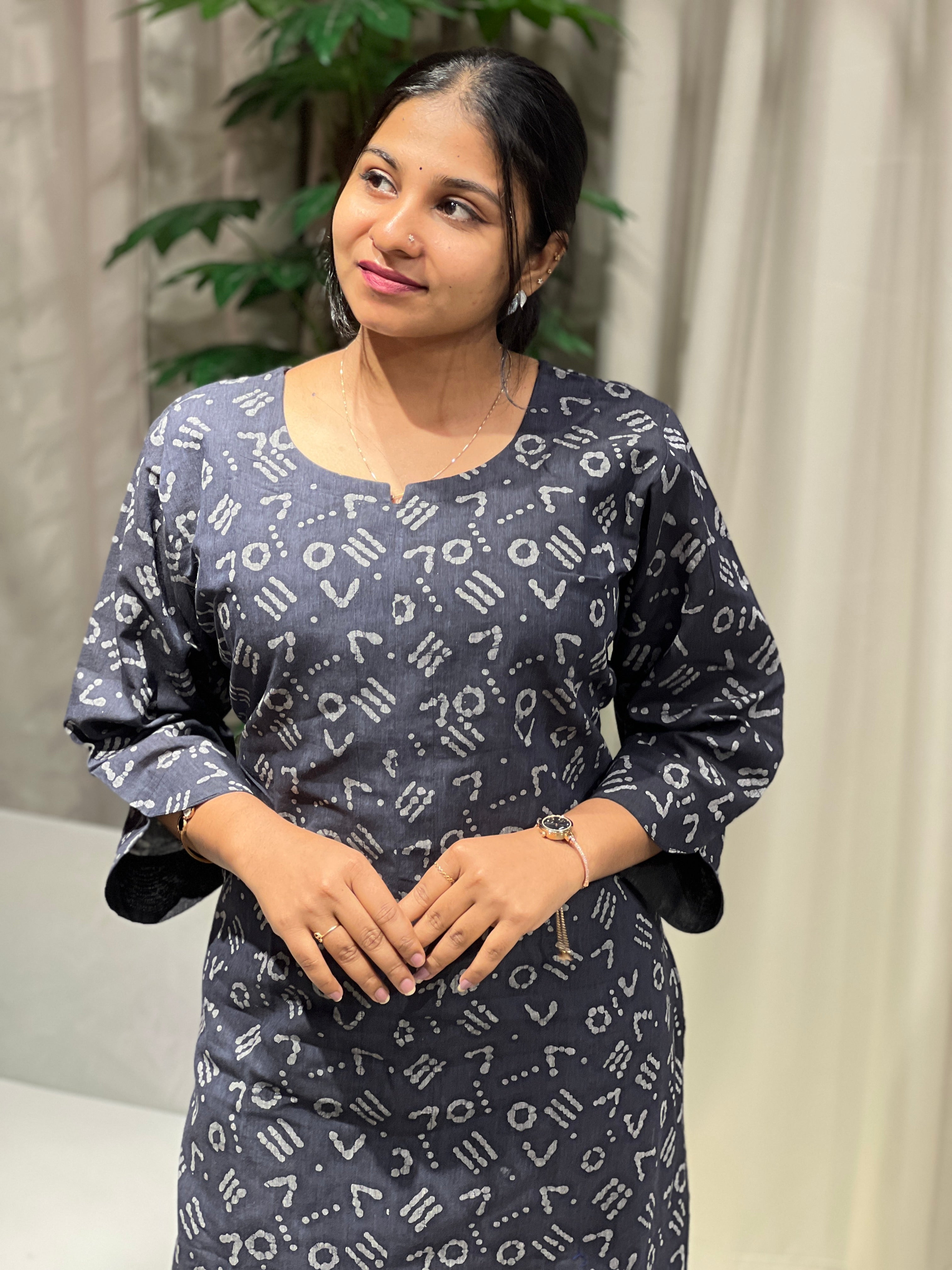 Printed Cotton Kurta | RMLA200