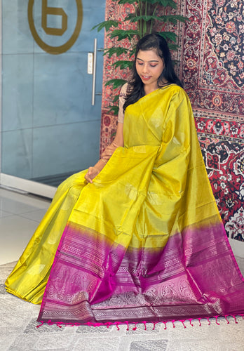 Silver Zari Woven Buta Detailed Soft Silk Saree | AKS106