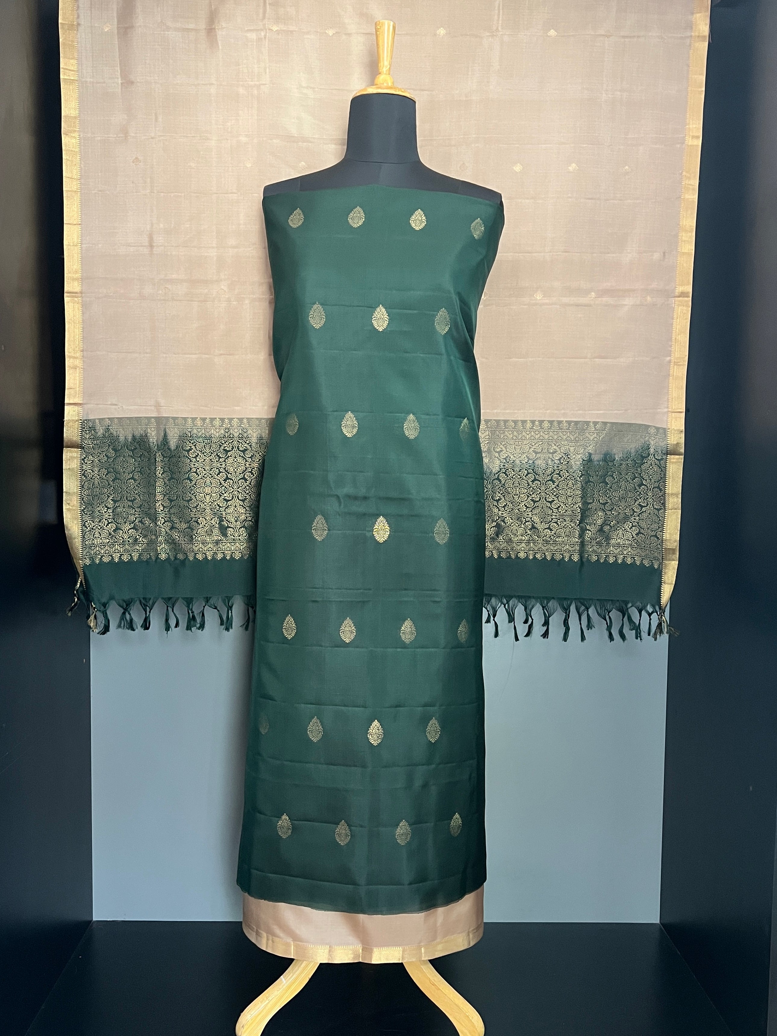 Contrast Color Soft Silk Salwar Sets | PST152