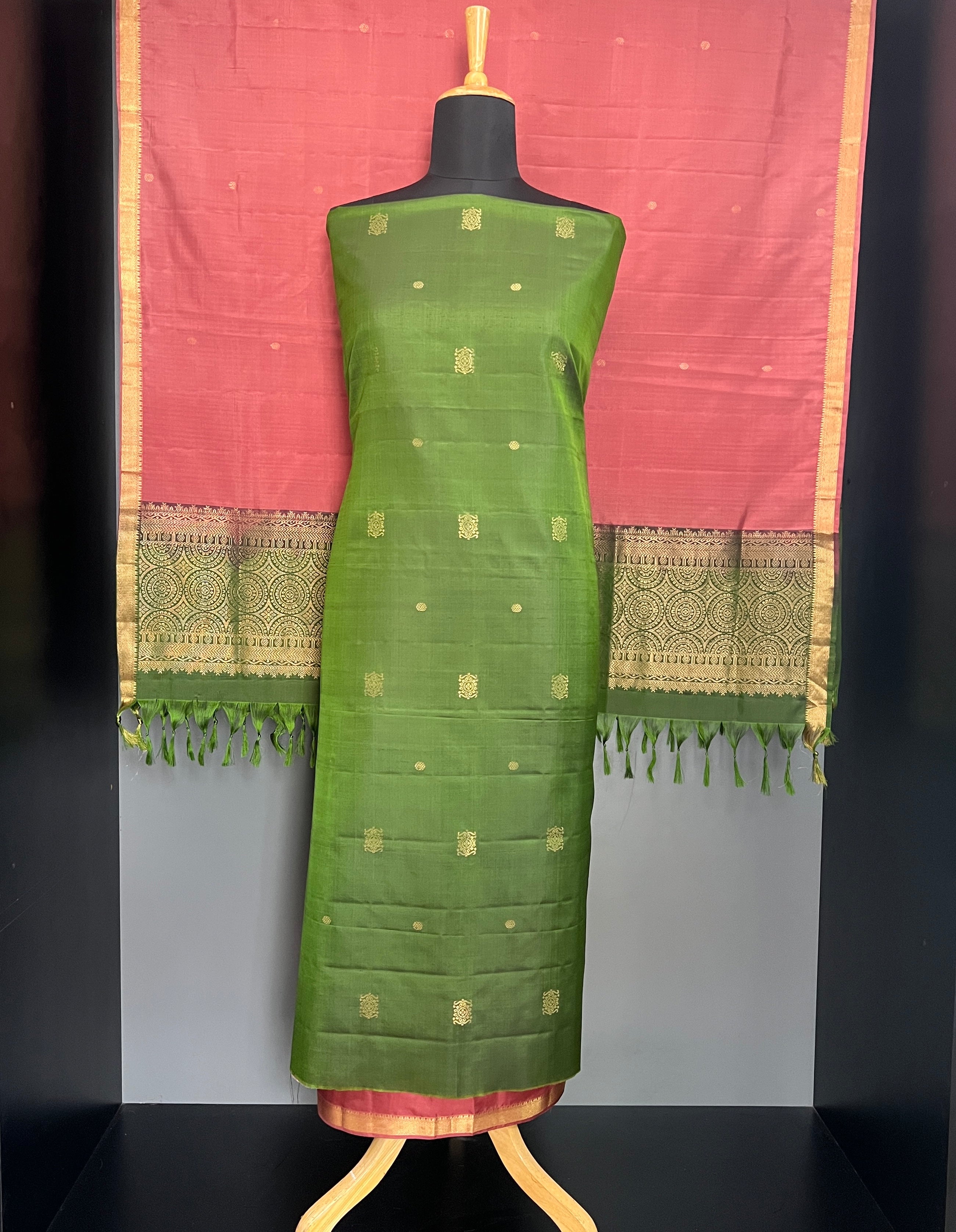 Contrast Color Soft Silk Salwar Sets | PST151