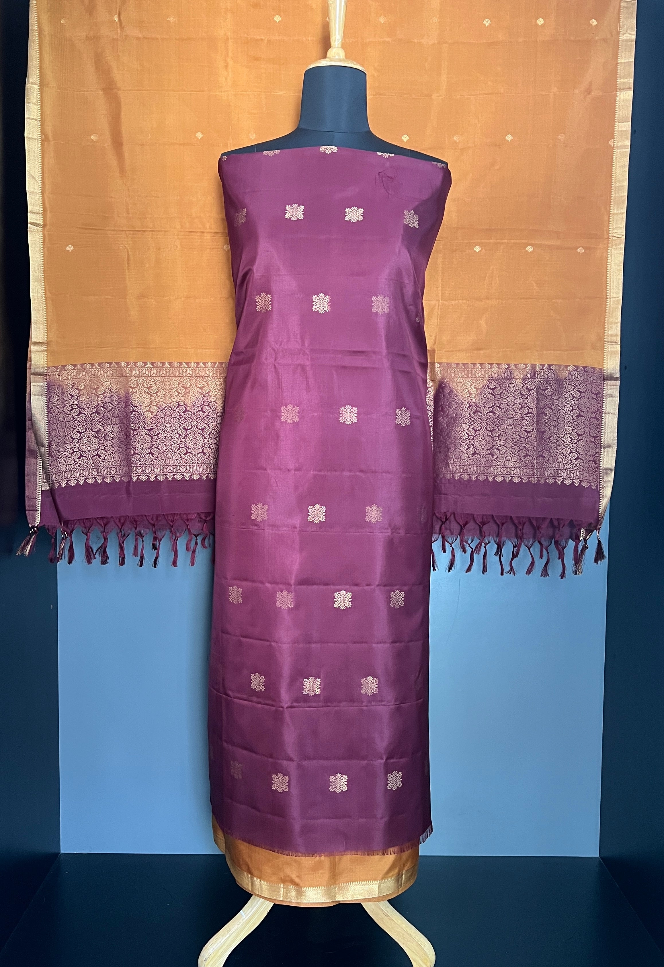 Contrast Color Soft Silk Salwar Sets | PST150