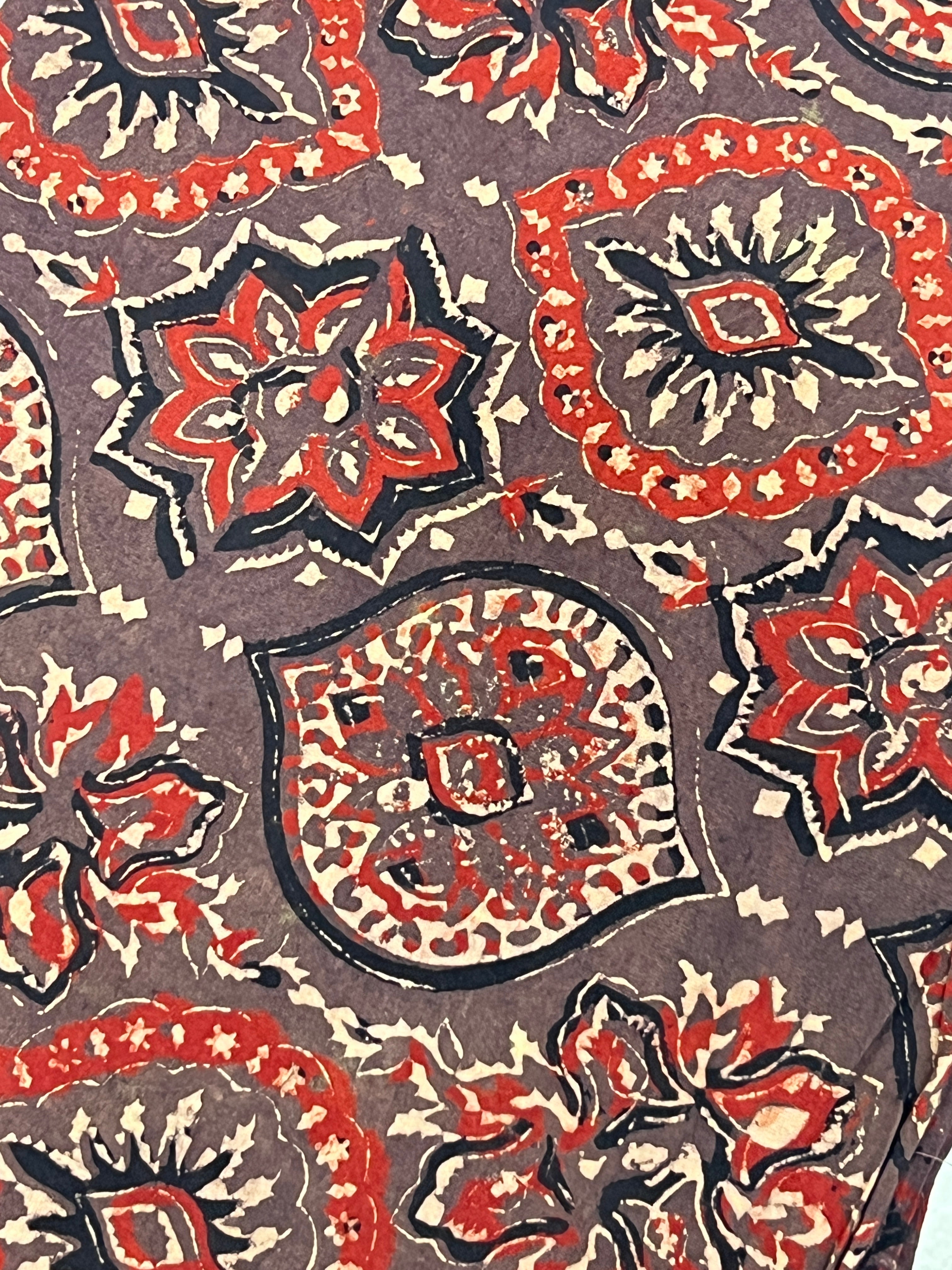 Print Detailed Cotton Blouse Material | RMBT318