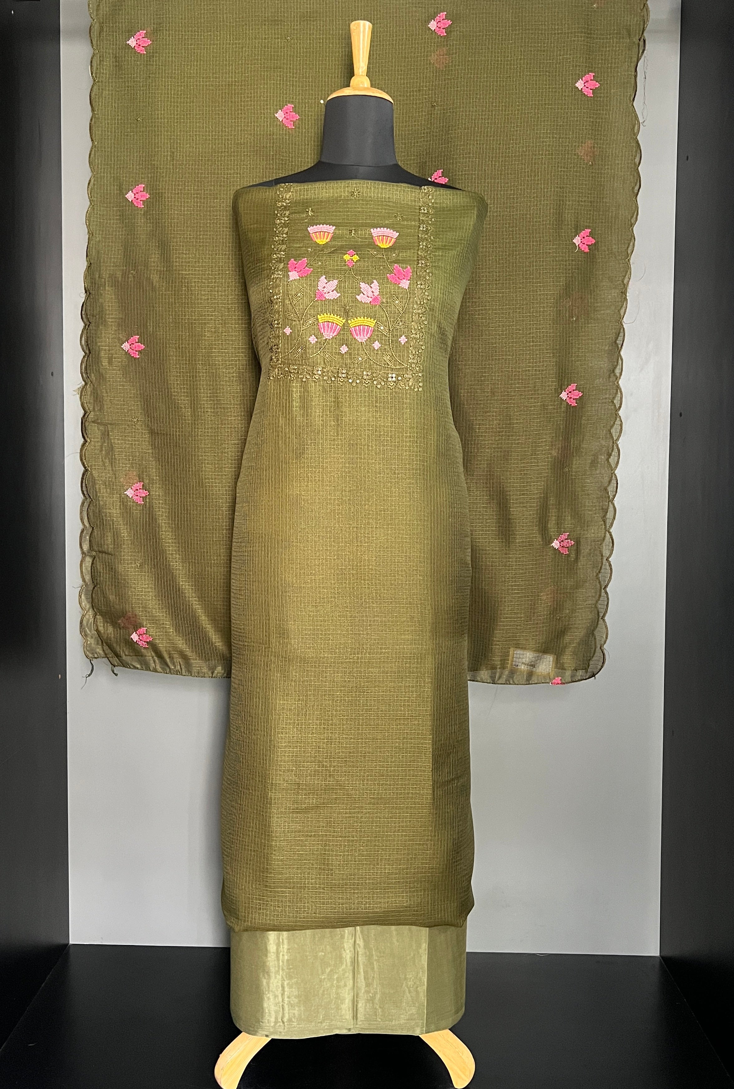 Cross Stitch Silky Kota Salwar Set | SW2478
