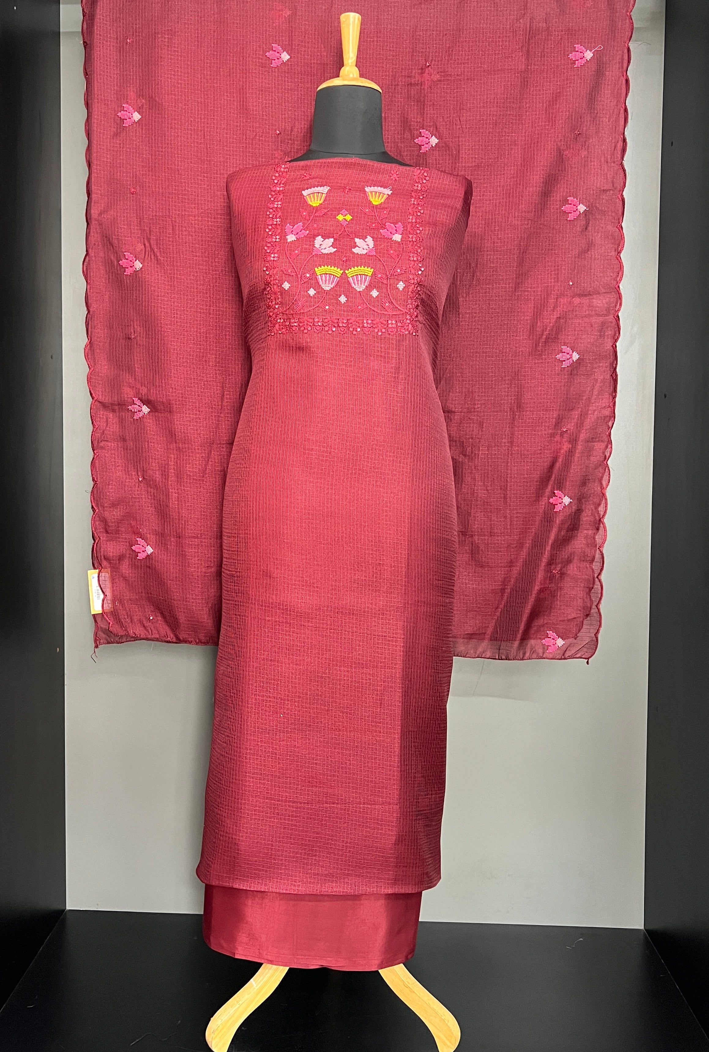 Cross Stitch Silky Kota Salwar Set | SW2479
