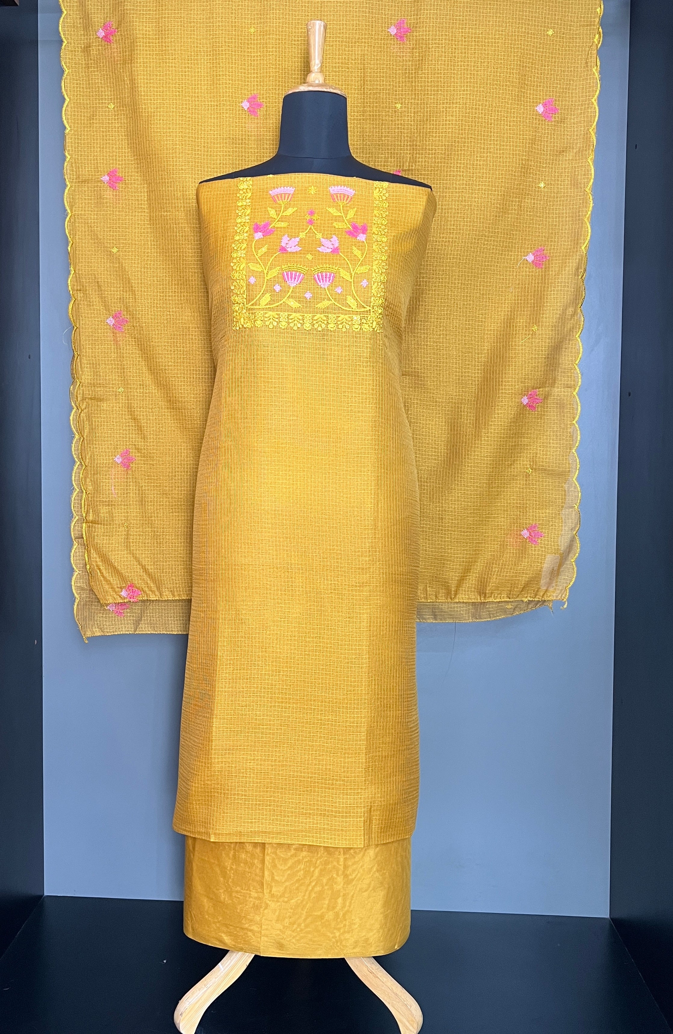 Cross Stitch Silky Kota Salwar Set | SW2477