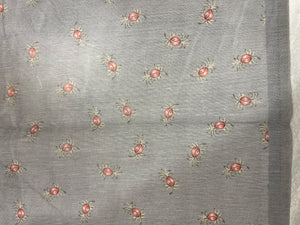 Floral Printed Linen Saree | GMS220