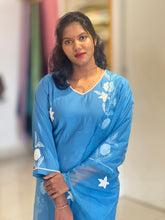 Machine Embroidered Chanderi Finish Kurta Set | FW327