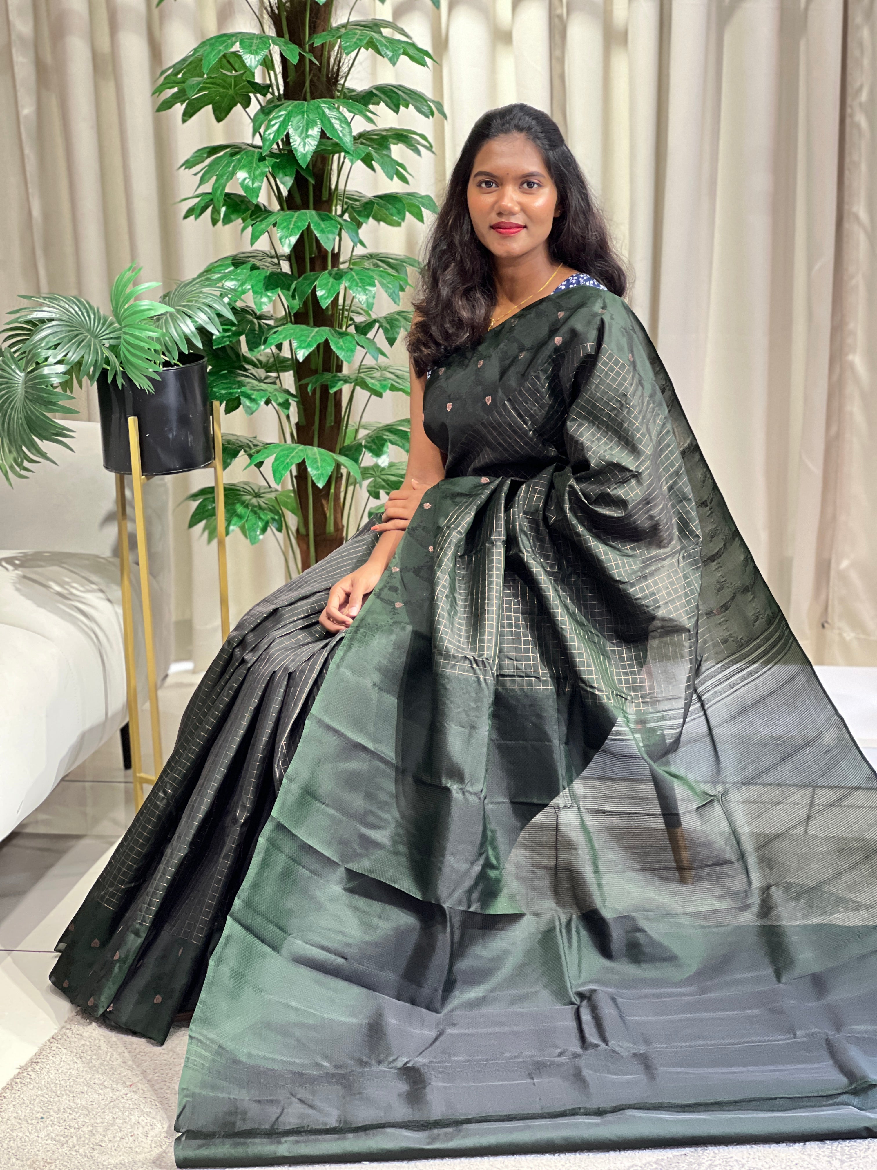 Traditional Khattam Pattern Woven Powerloom Sarees | RTD150