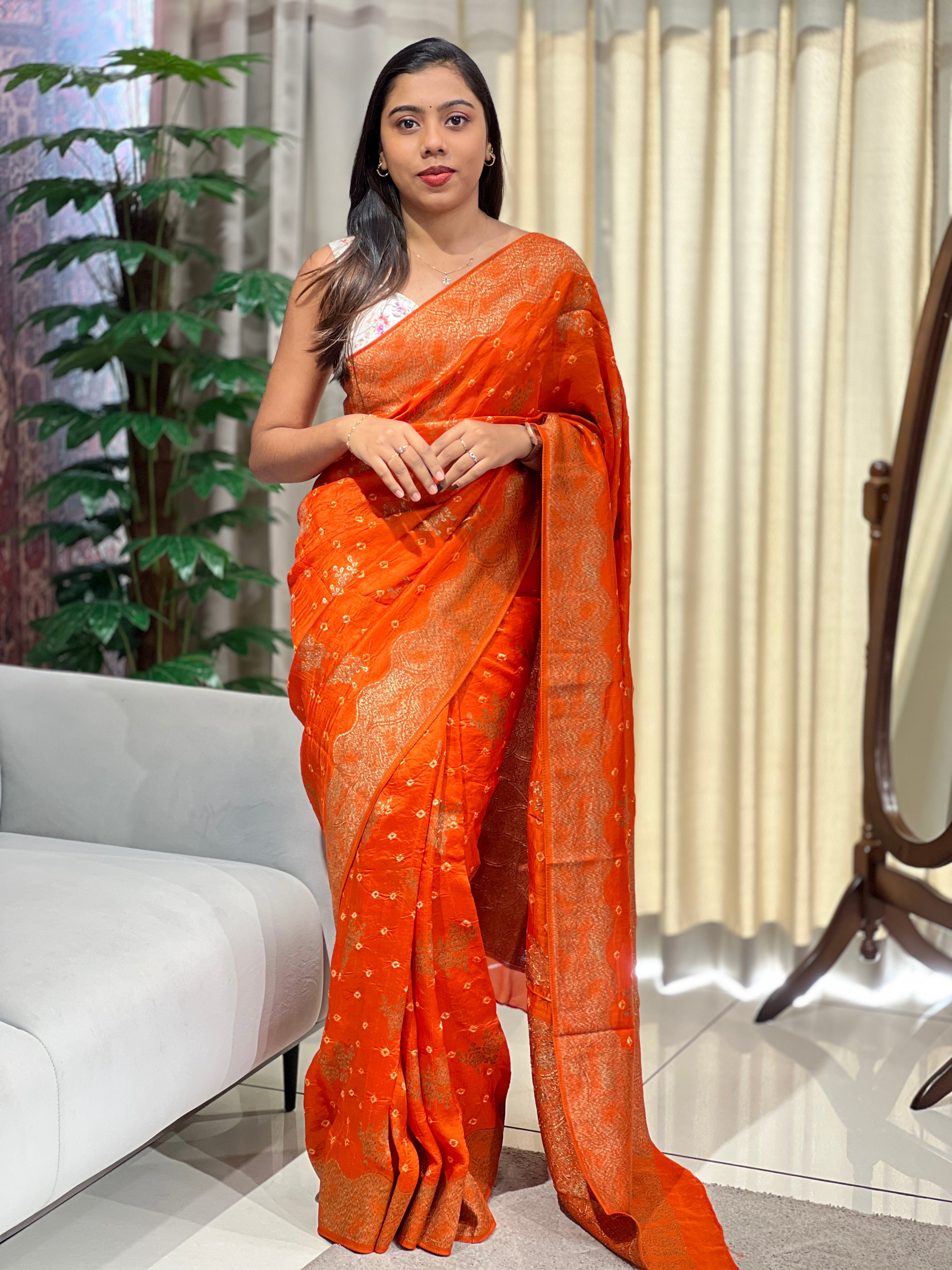 Banarasi Woven Semi Tussar Saree | YNG1213