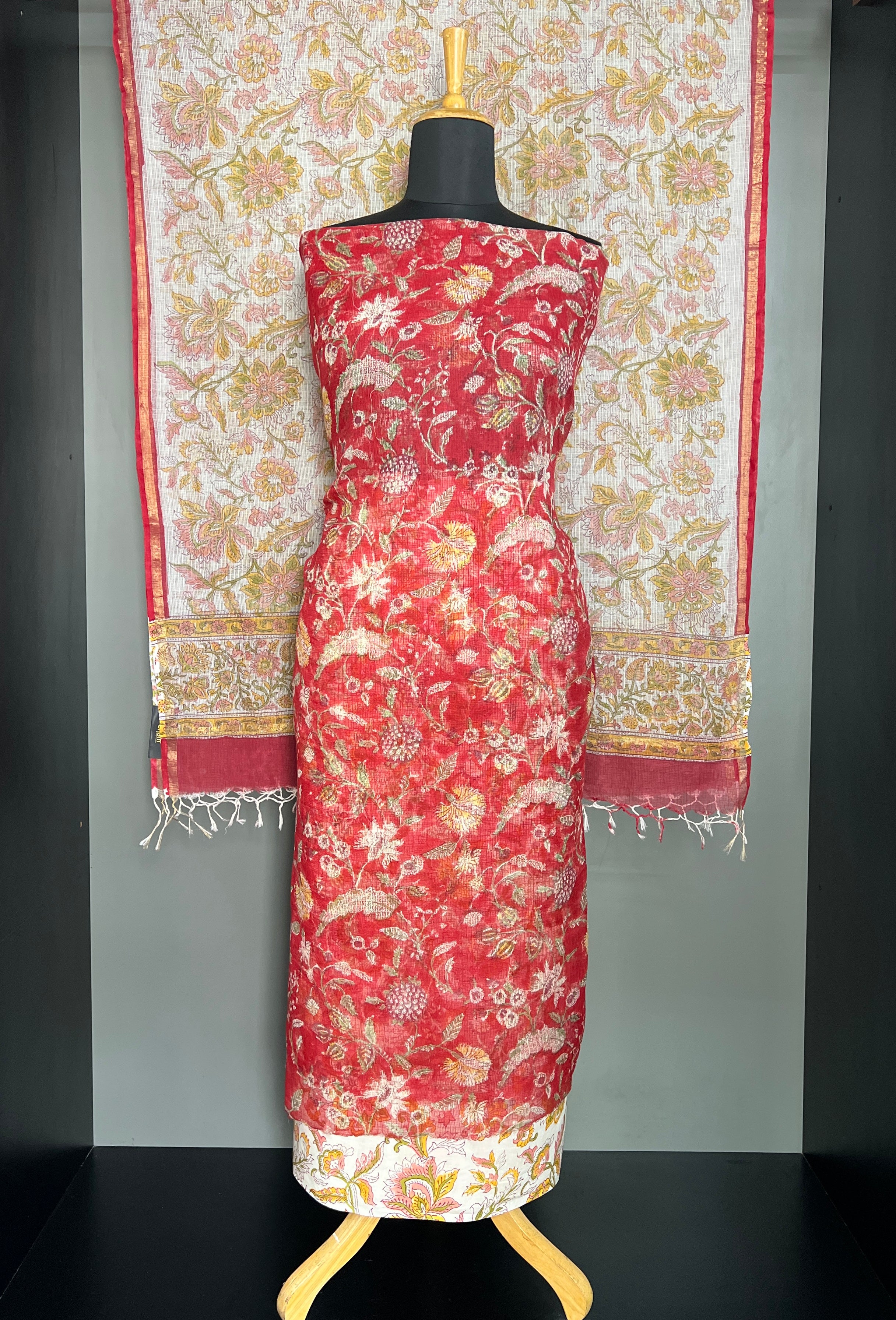 Hand Block Printed Kota Salwar Set | MF243