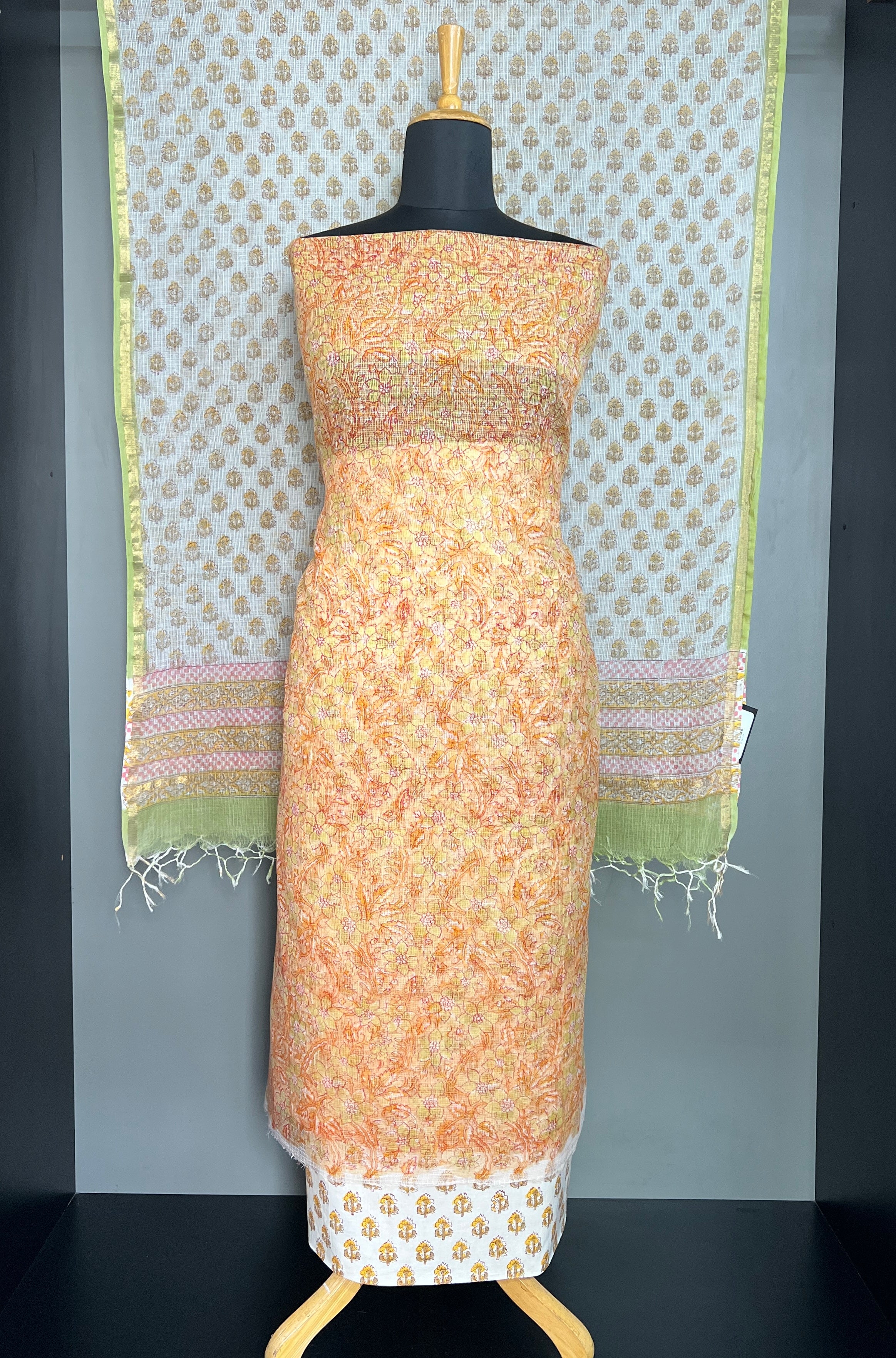 Hand Block Printed Kota Salwar Set | MF245