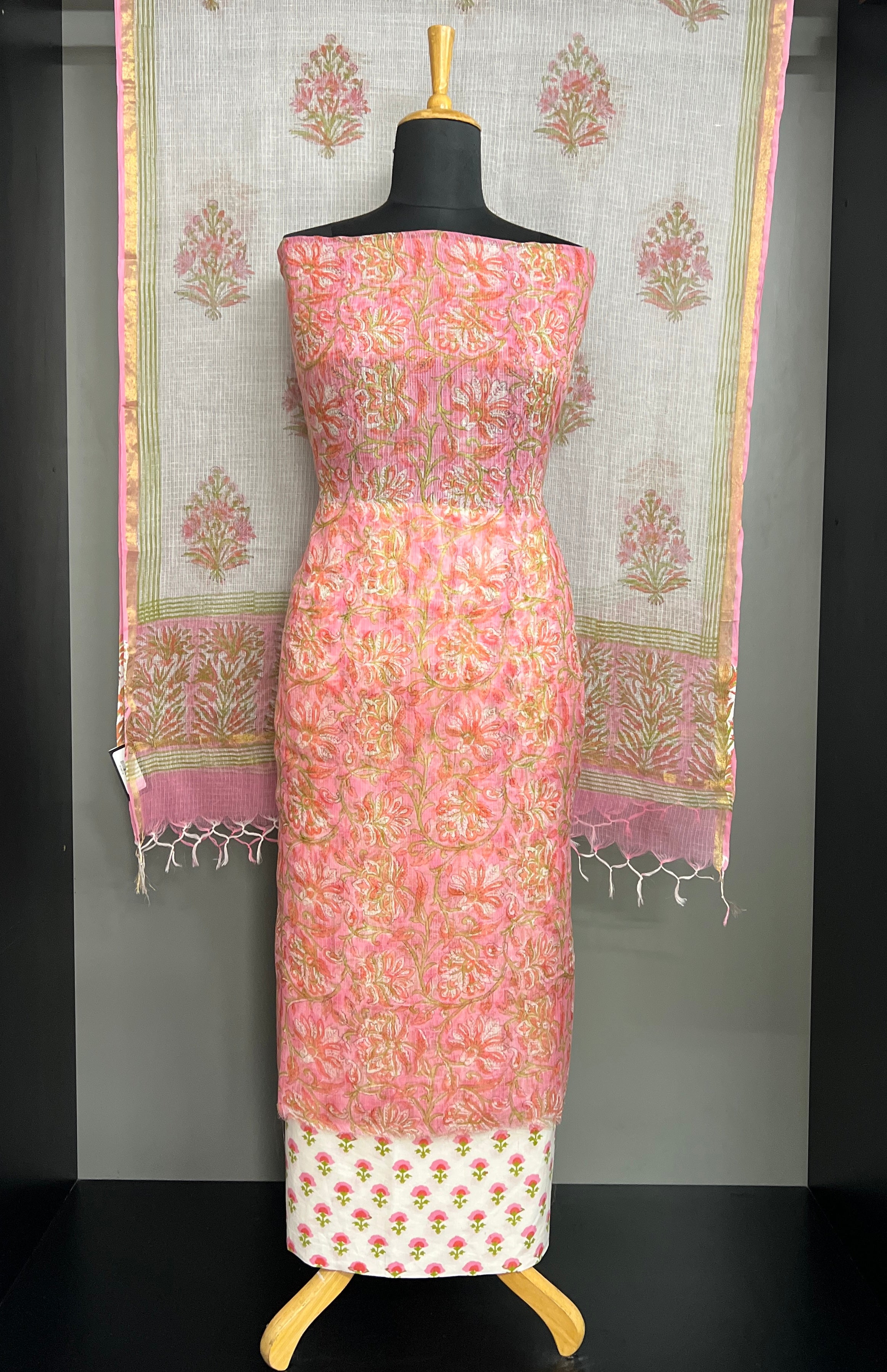 Hand Block Printed Kota Salwar Set | MF241