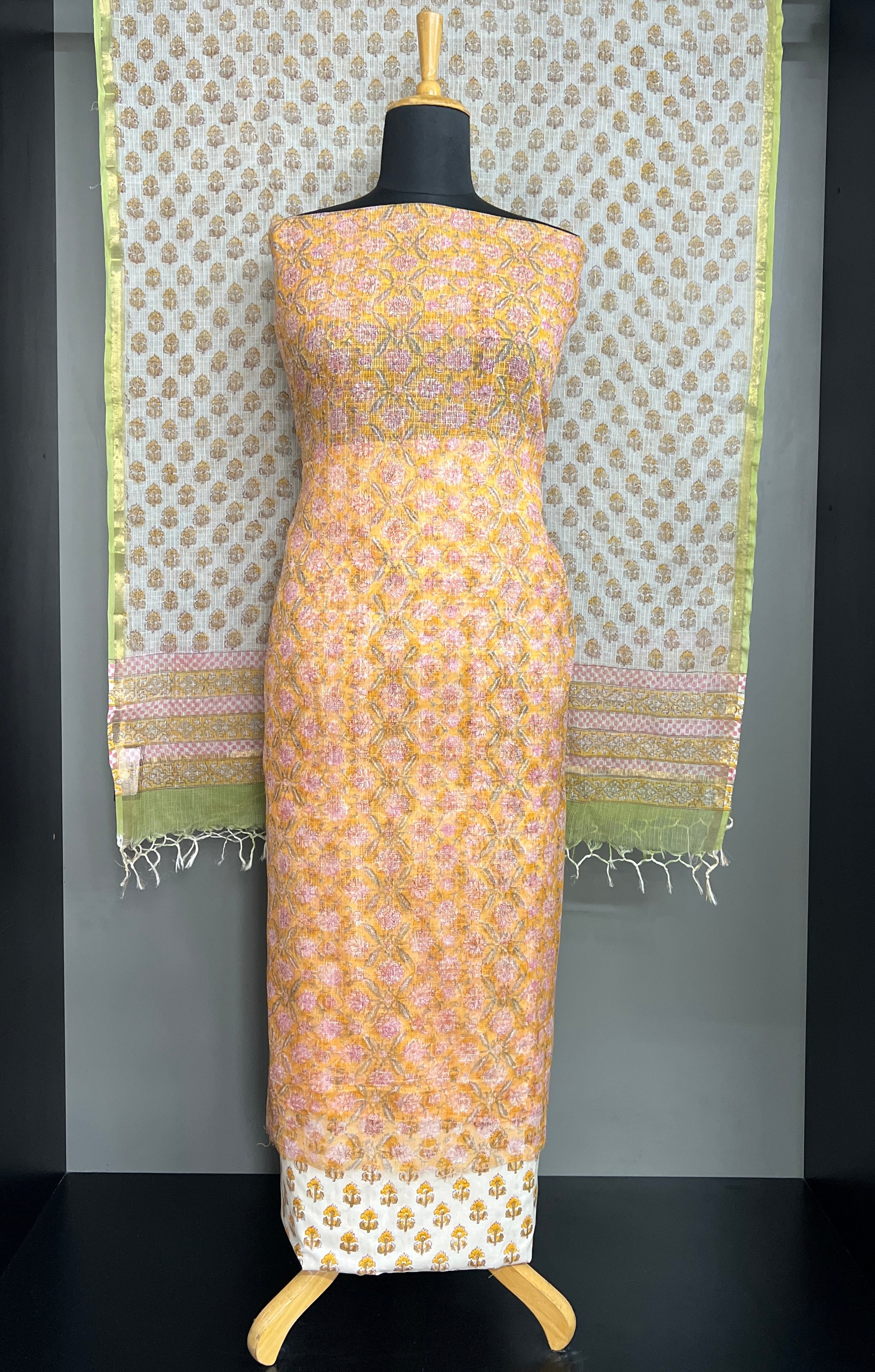 Hand Block Printed Kota Salwar Set | MF244