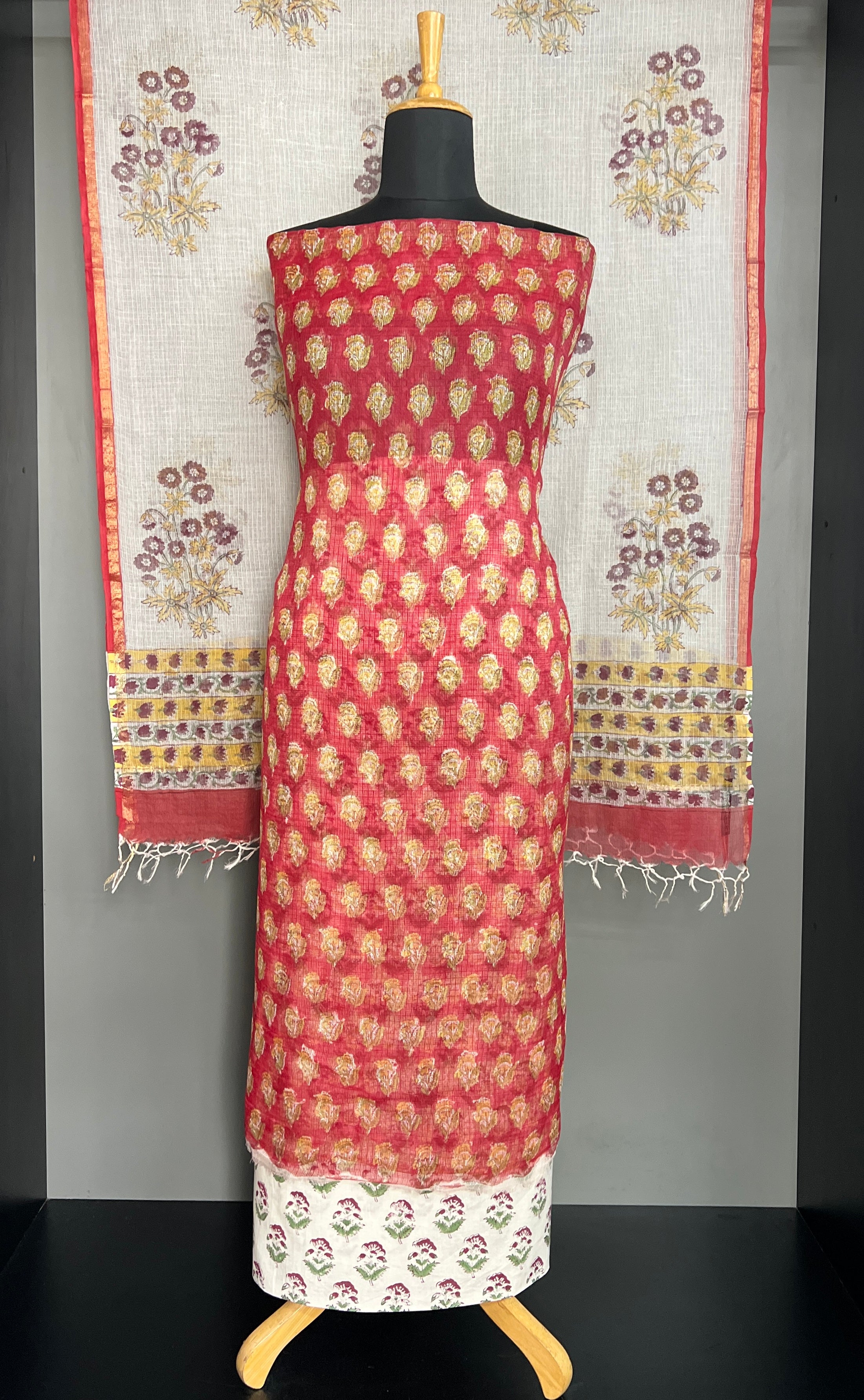 Hand Block Printed Kota Salwar Set | MF231