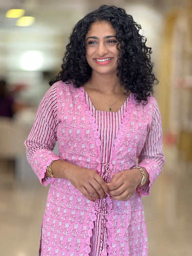 Stripe Patterned Cotton Kurta | SV276