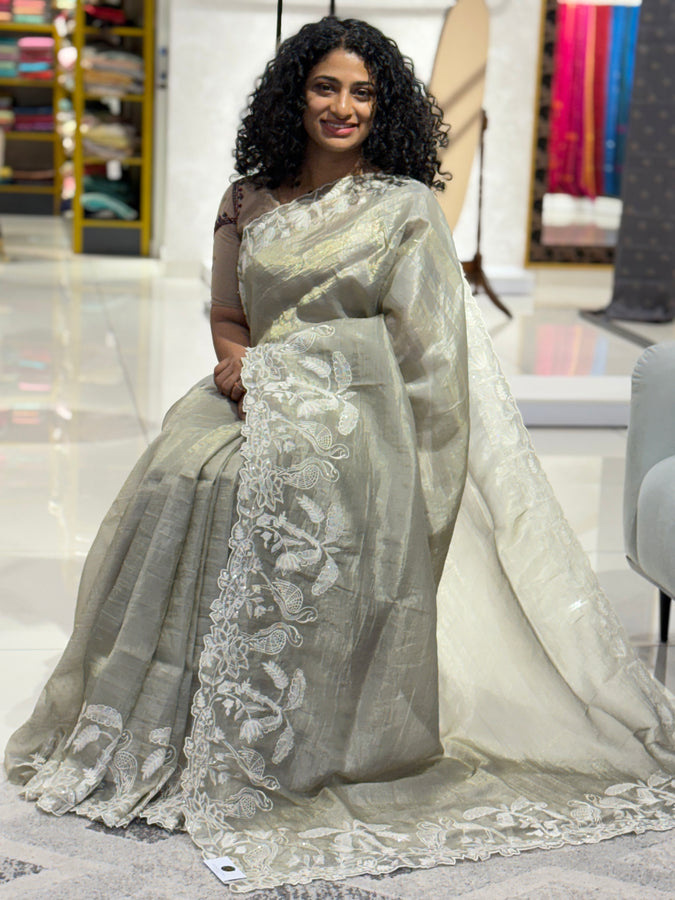 Party Wear Glass Organza Saree | BLD514